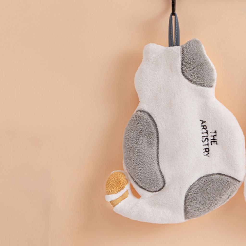 Kitchen Hand Towel Bath Washcloth Face Towels for Bathroom Grey