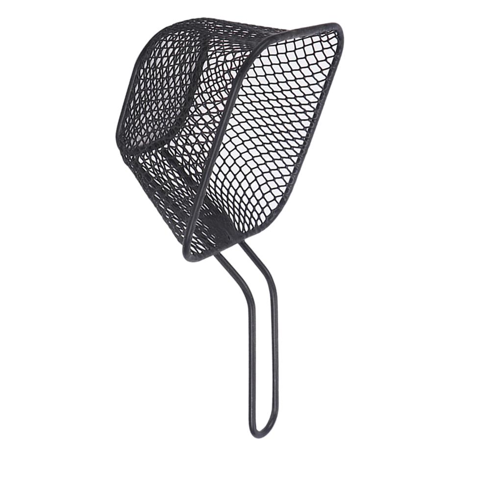 French Fries Basket Serving Food Strainer for Chips, Fries S Black