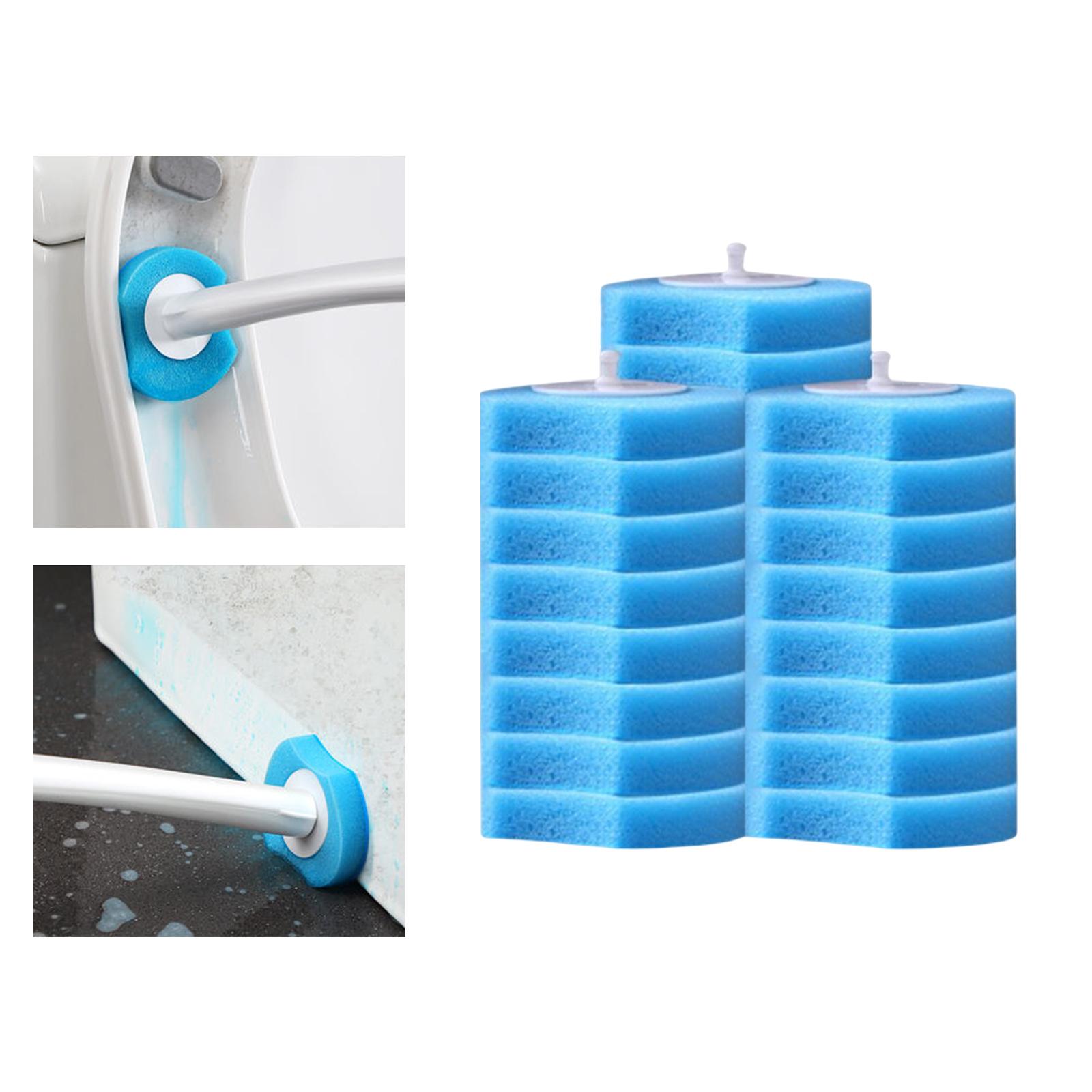 Disposable Toilet Brush Cleaning Tool for Home Bathroom 24x Blue Head