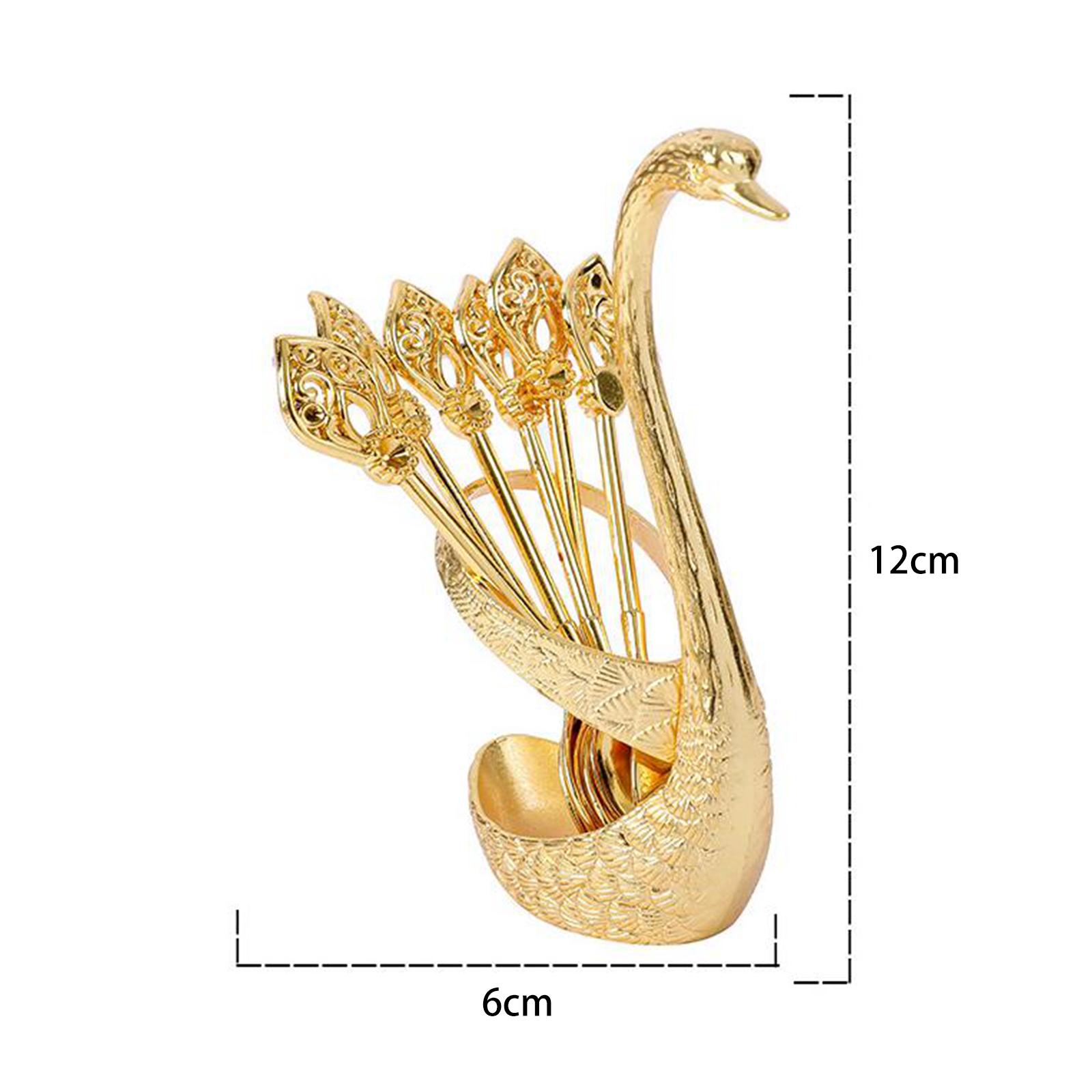 Dessert Spoon Set with 6Pcs Spoons for Ice Cream Golden