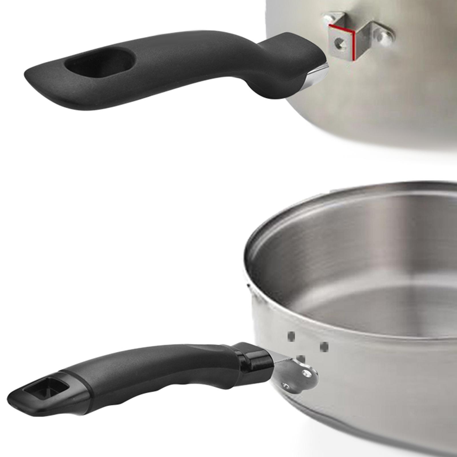 2xPot Handle Pot Cookware Accessories Scald Proof Handgrip with 2 screws