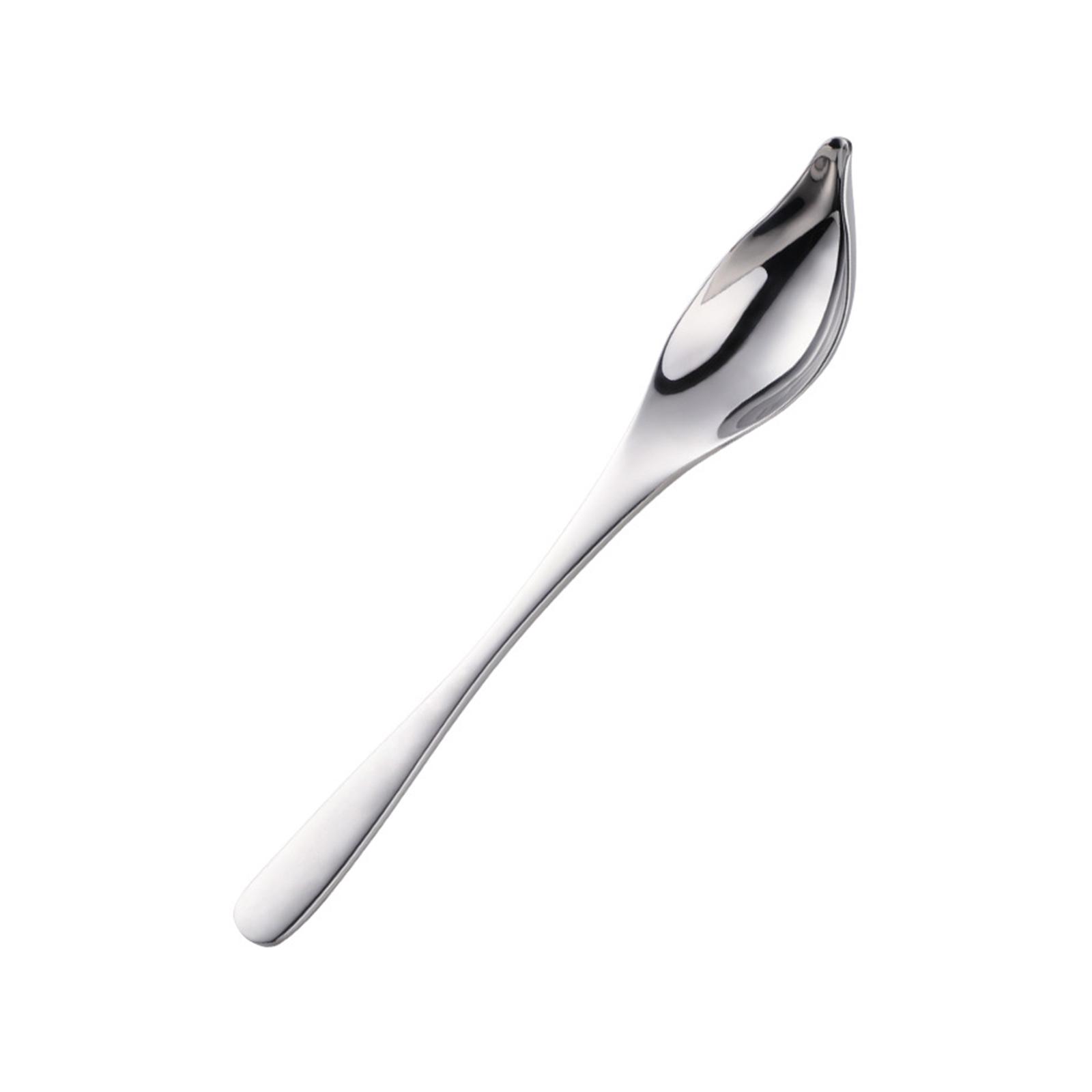 Metal Sauce Spoon Silver