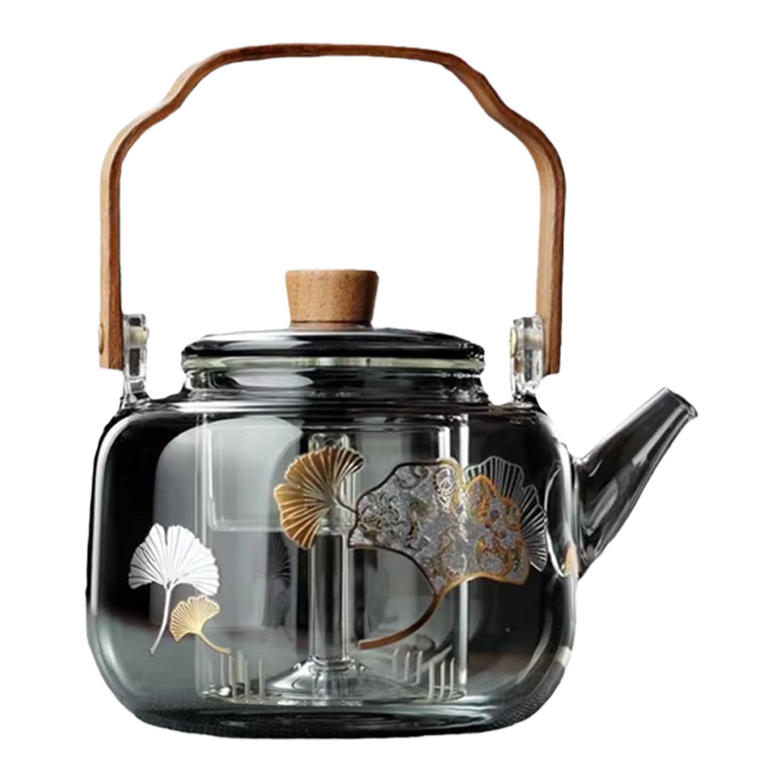 Glass Teapot Kettle with Infuser