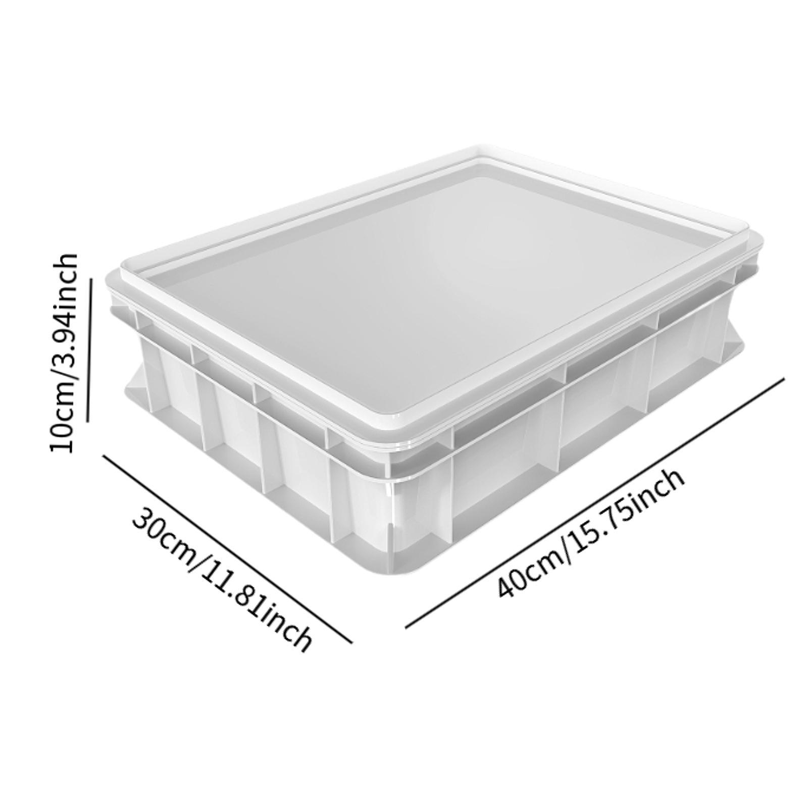 2xDough Proofing Box Large Capacity Multifunction for Fridge Pantry Restaurant 30cmx40cmx10cm