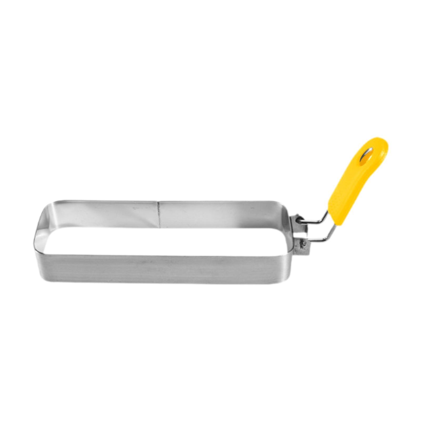Fried Egg Ring Rectangular Yellow Handle