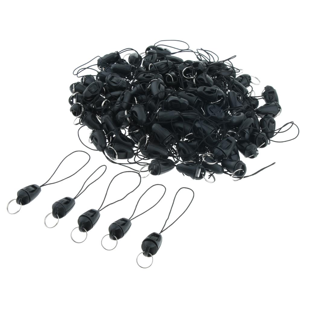 100Pack Lightweight Mini Plastic Buckle Lanyard Strap String for Phone Key