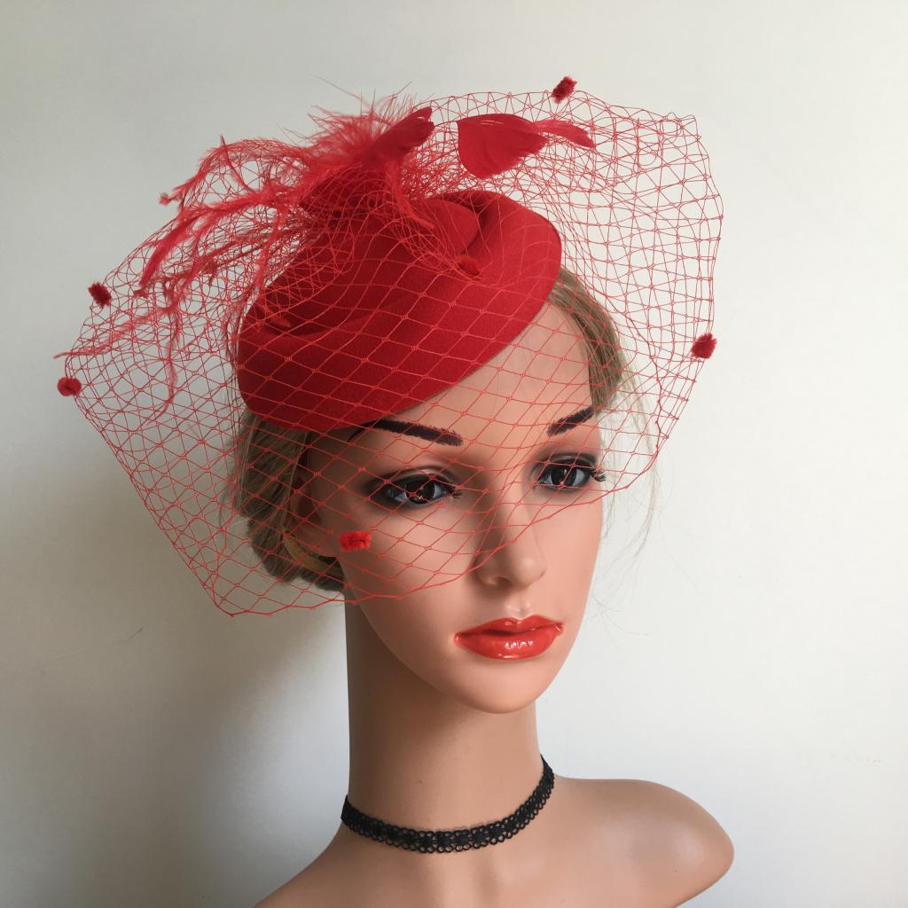 Women's Feather Headwear Fascinator Headband Party Wedding Cocktail Hat