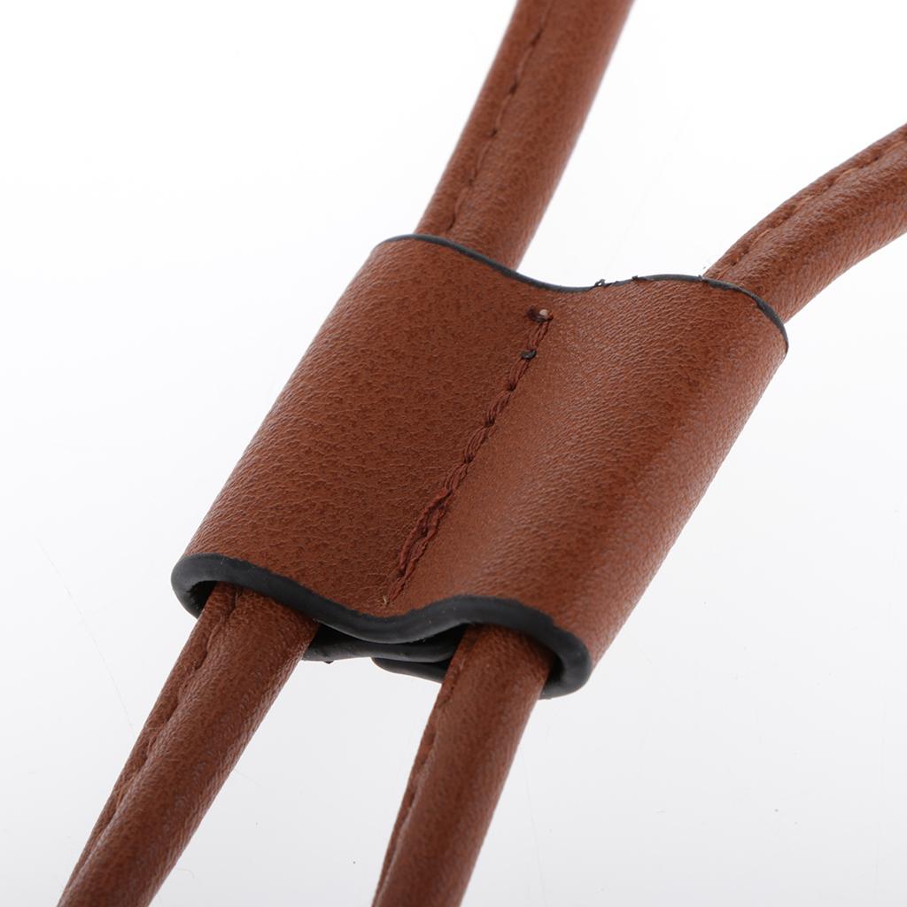 Leather Drawstring Replacement Strap for Bucket Bag Handbag Brown