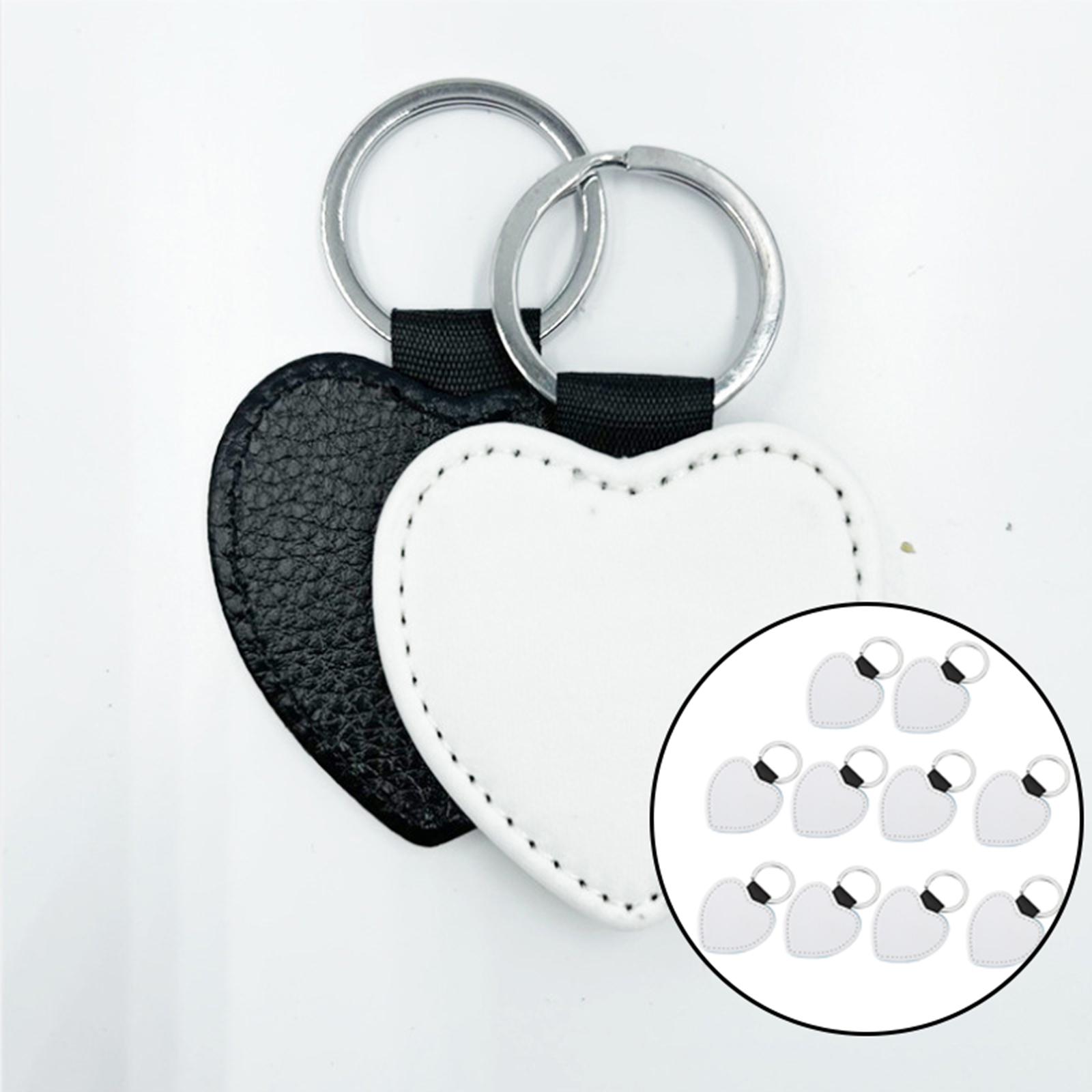 Blank Keychain Key Chain Alloy Key Keyrings KeyKeyring Bag Keyring Craft Heart