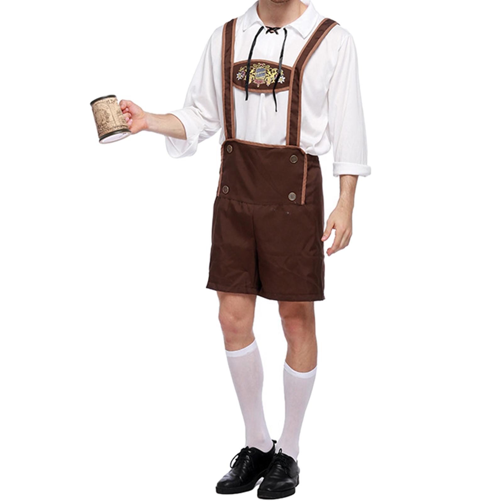 Male Costume Halloween Cosplay Beer Outfit Carnival Festival L