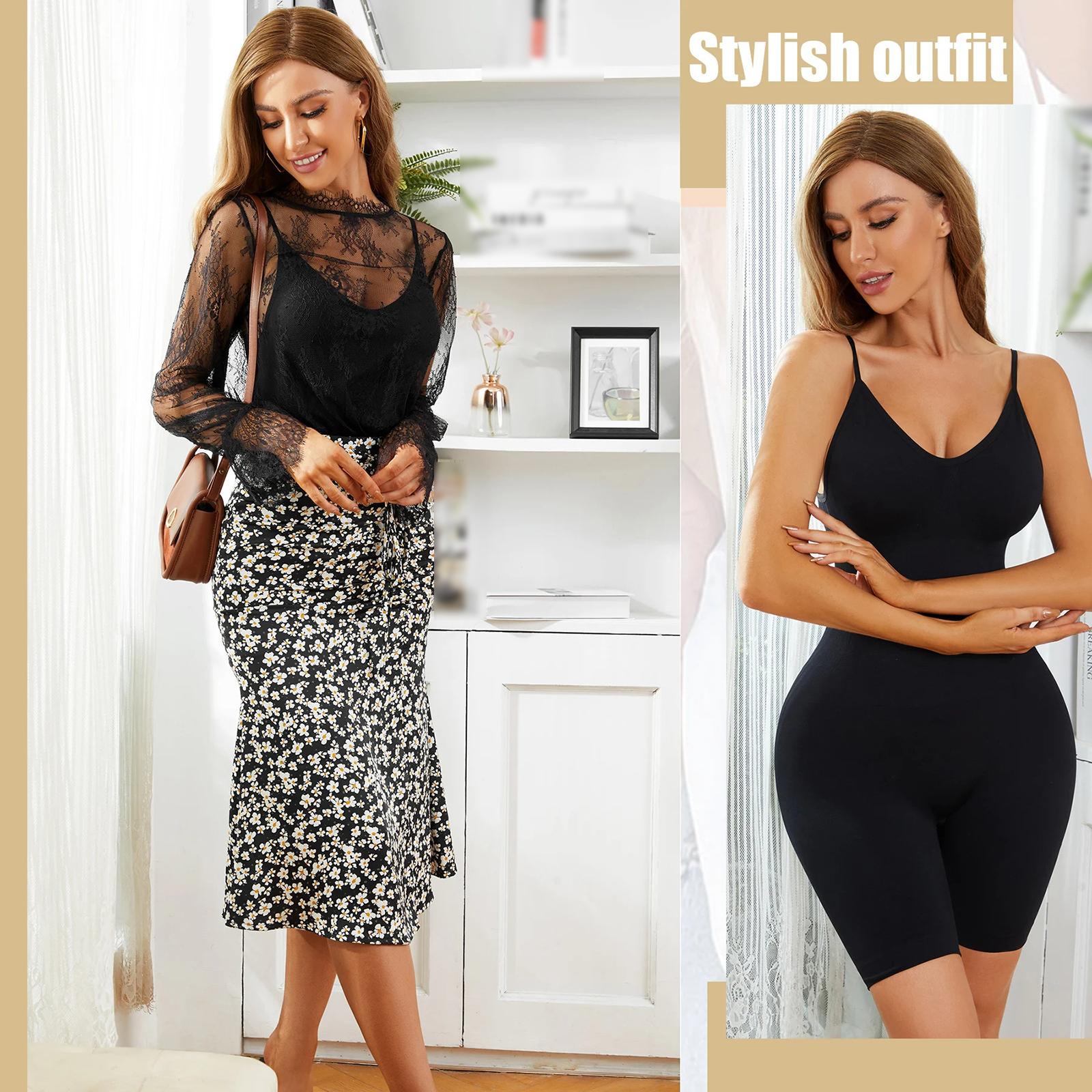 Womens Bodysuit Shapewear Shaping Girdle Thigh Slimming Comfort High Waisted