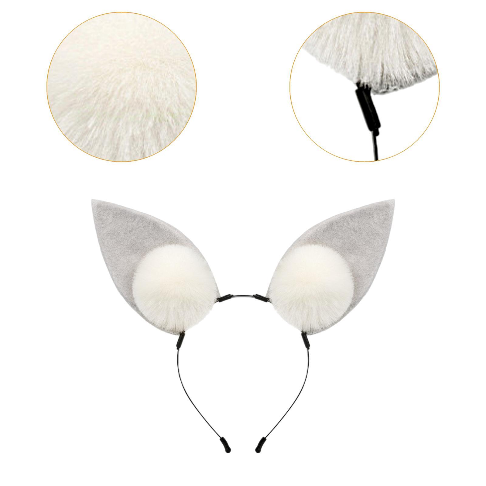 Animal Ears Headband Cosplay Headdress for Birthday Role Playing Fancy Dress