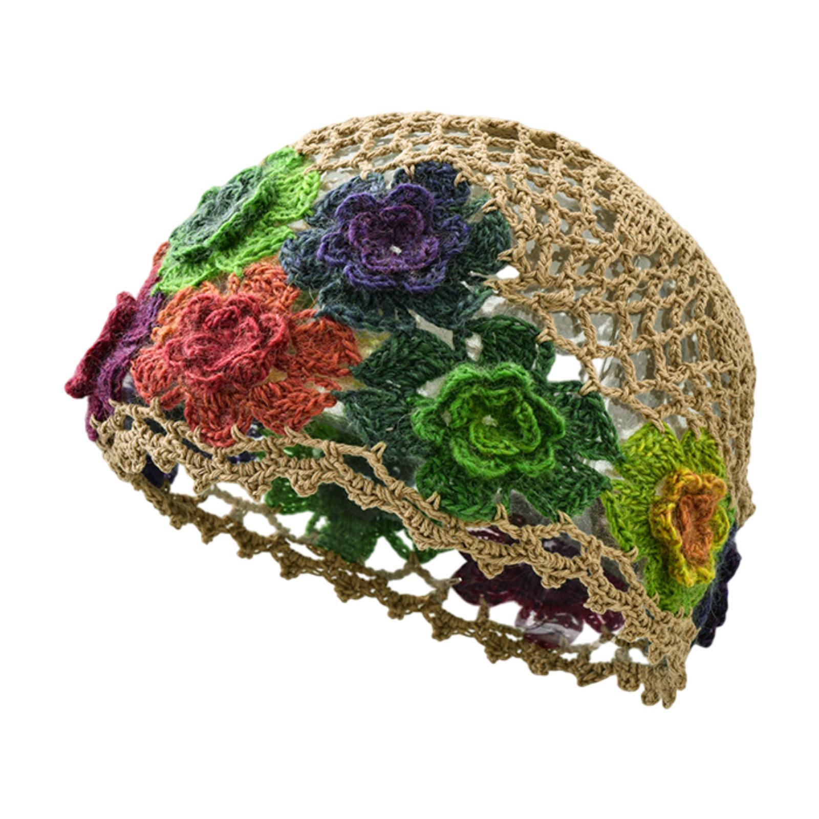 Crochet Beanie Hollow Skull Cap