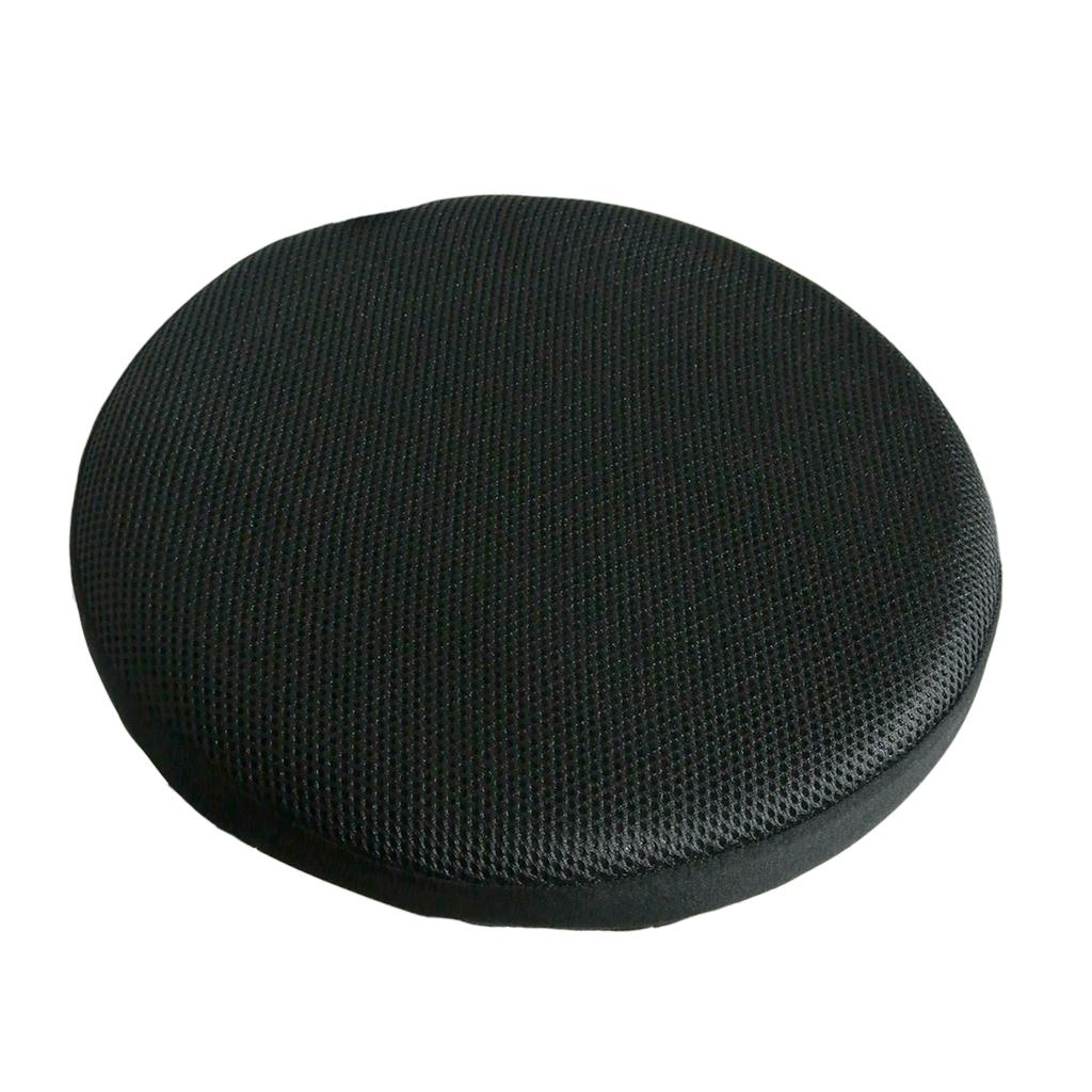 Bar Stool Covers Round Chair Seat Cover Sleeve Protector Black 40cm