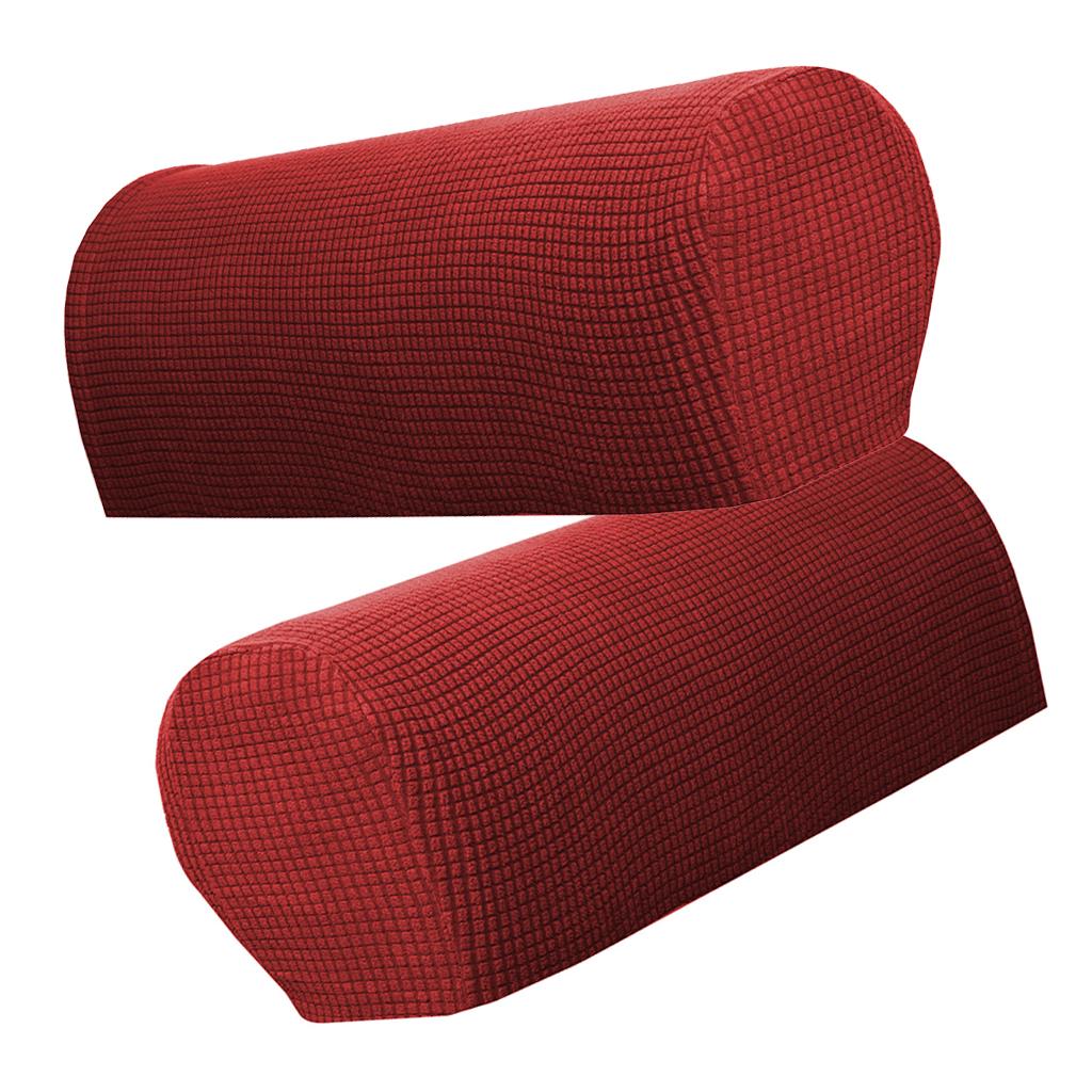 Set of 6 Premium Stretch Sofa Armrest Covers Chair Recliner Arm