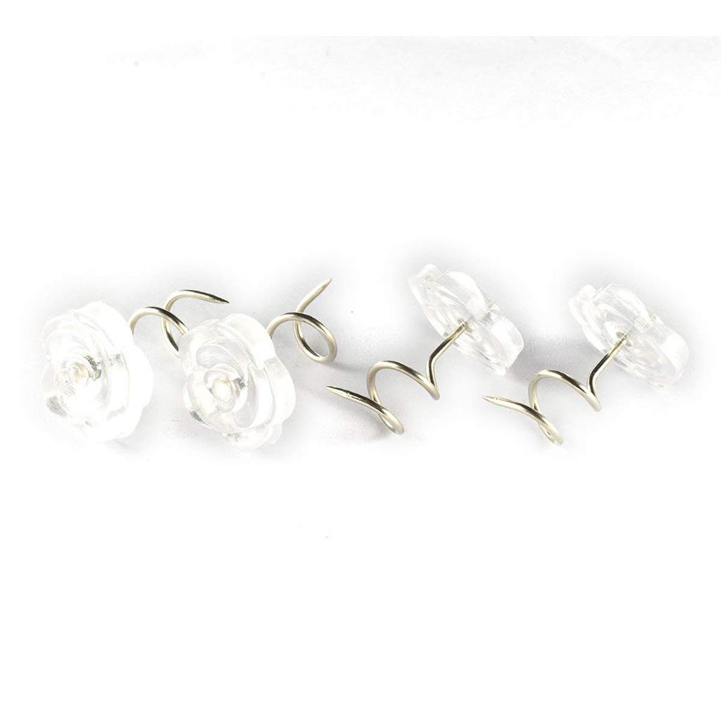 Clear Heads Upholstery Twist Pins Headliner Repair Screws Drapery