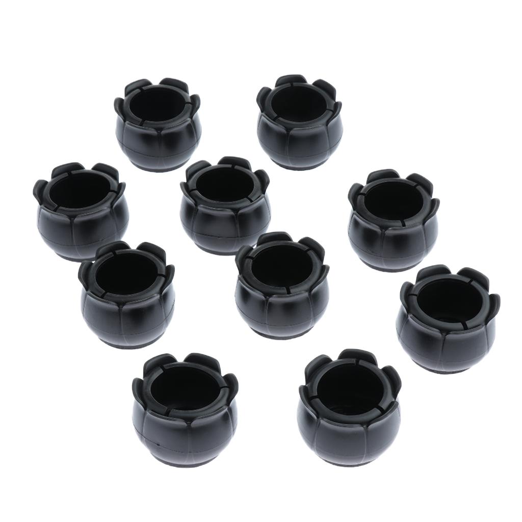 10xUnique Silicone Caps Felt Pads for Round Chair Leg ...
