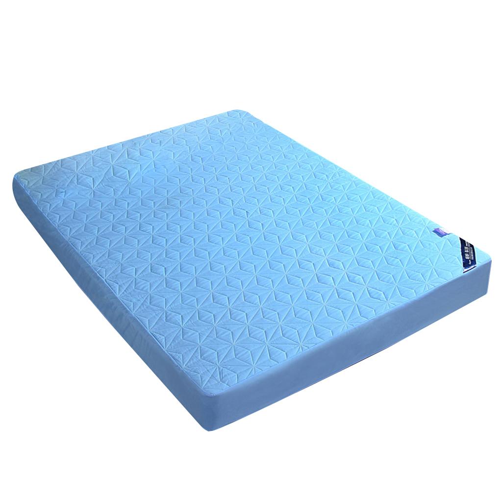 Waterproof Mattress Cover Fitted Bed Mattress Pad Quilted Blue_79x59inch