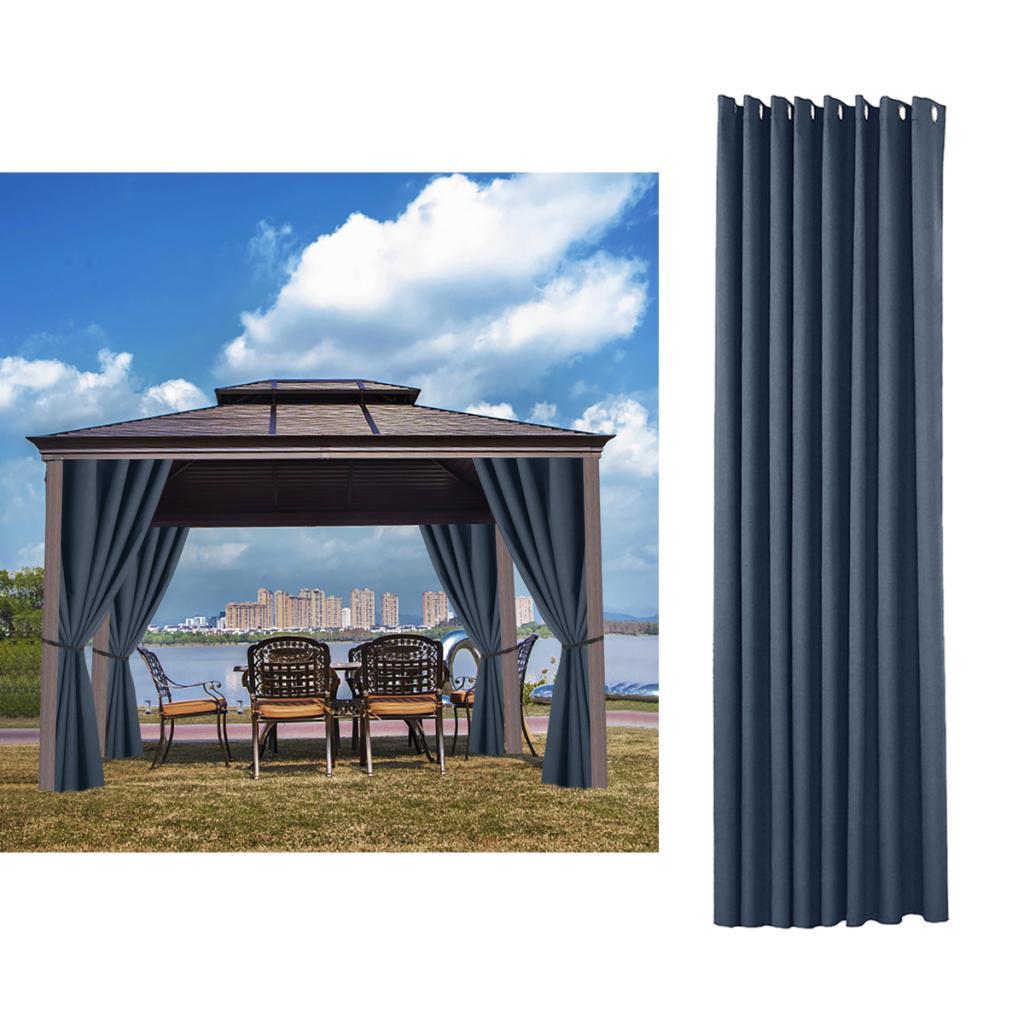 2xBlackout Curtains for Bedroom -Thermal Insulated Curtains Grommet Top Navy