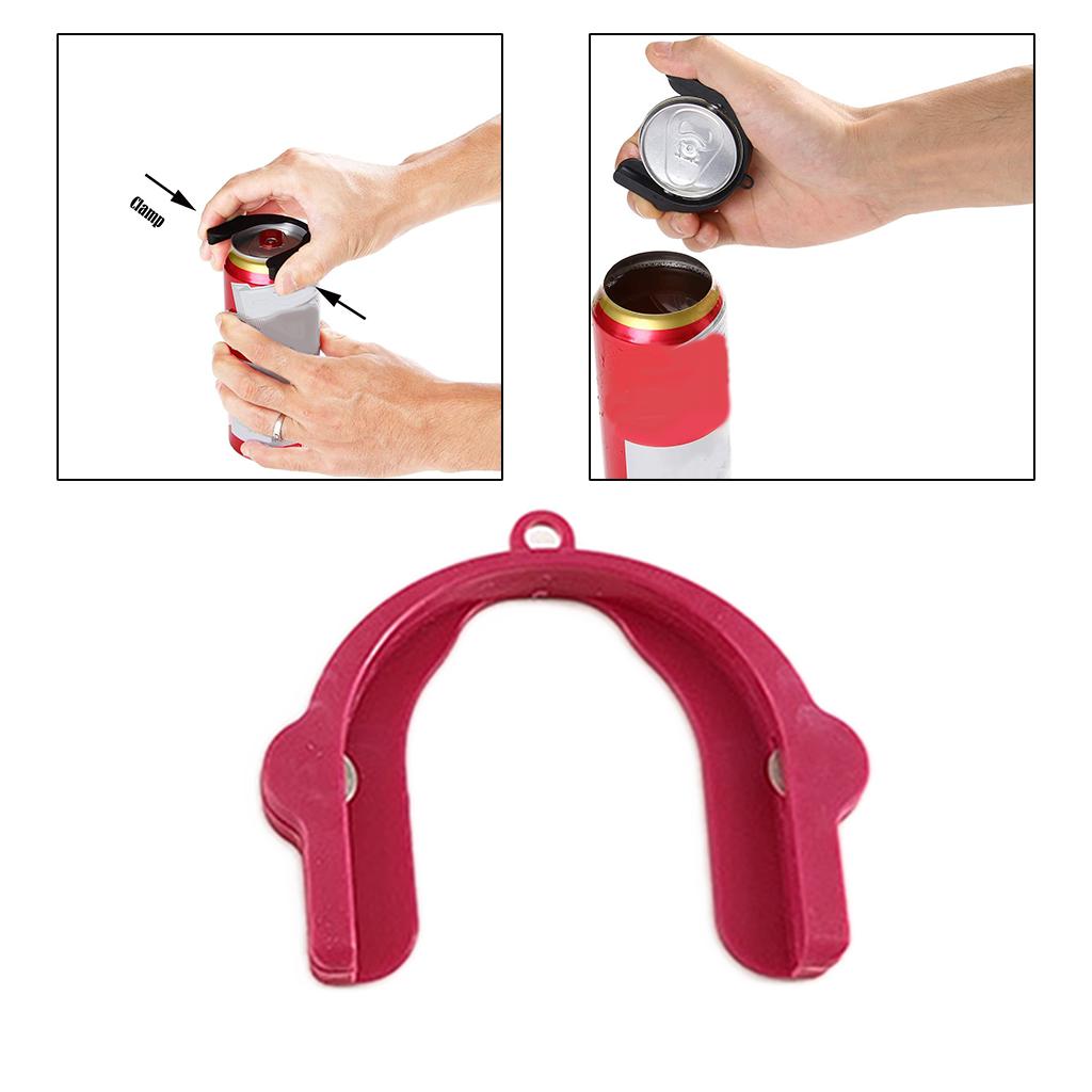 Universal Safety Can Opener Easiest Durable Drink Opener Kitchen Tools Red
