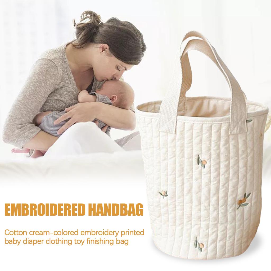 Tote Bag Baby Pushchair Organizer Lightweight Reusable Baby Hamper Multi Olive