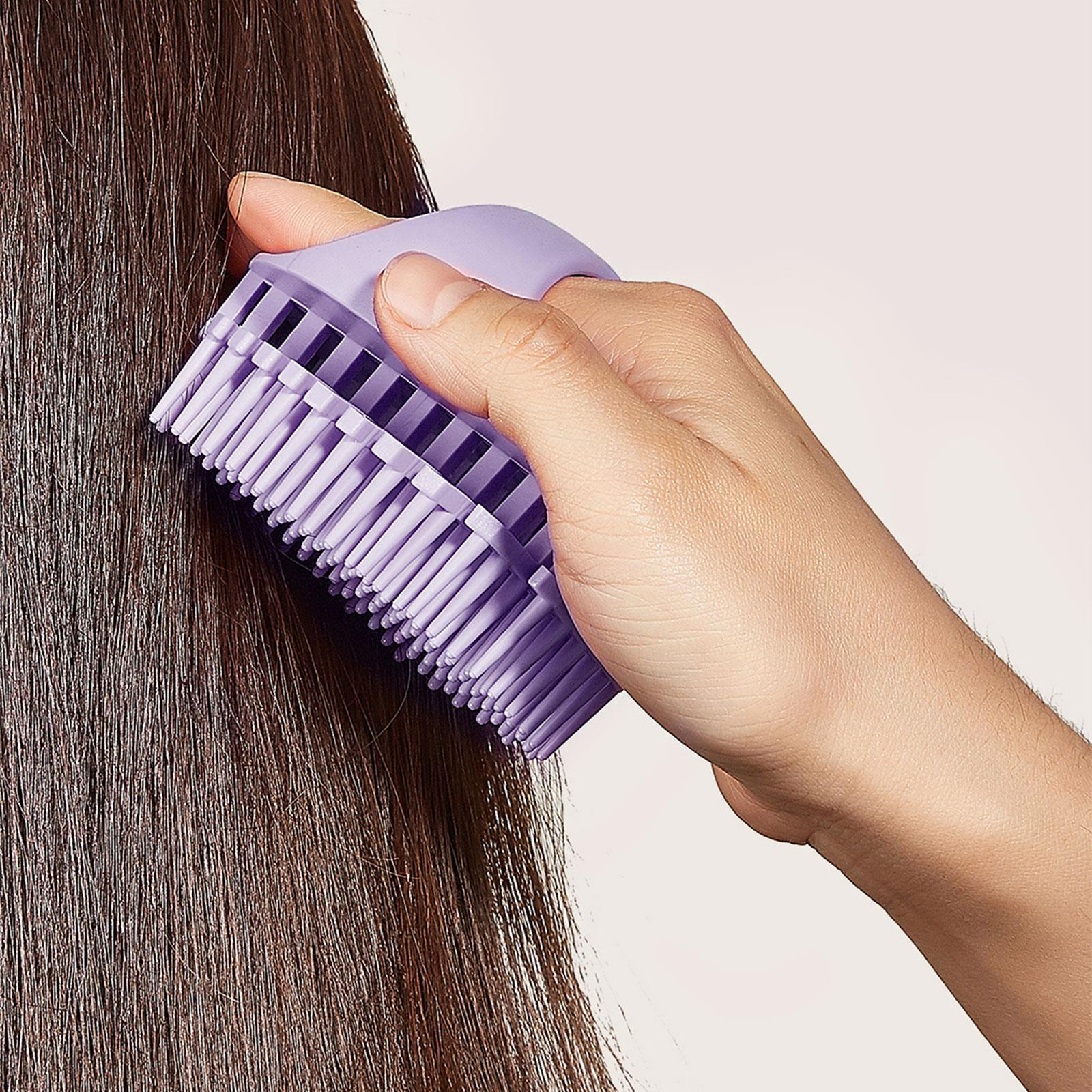 Scalp Massager Portable Hair Shower Brush Hair Washing Comb for Hair Washing Violet