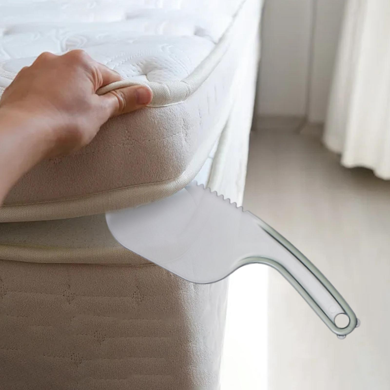 Mattress Lifter Tucking Paddle Ergonomic mattress Elevator for Bedroom Green