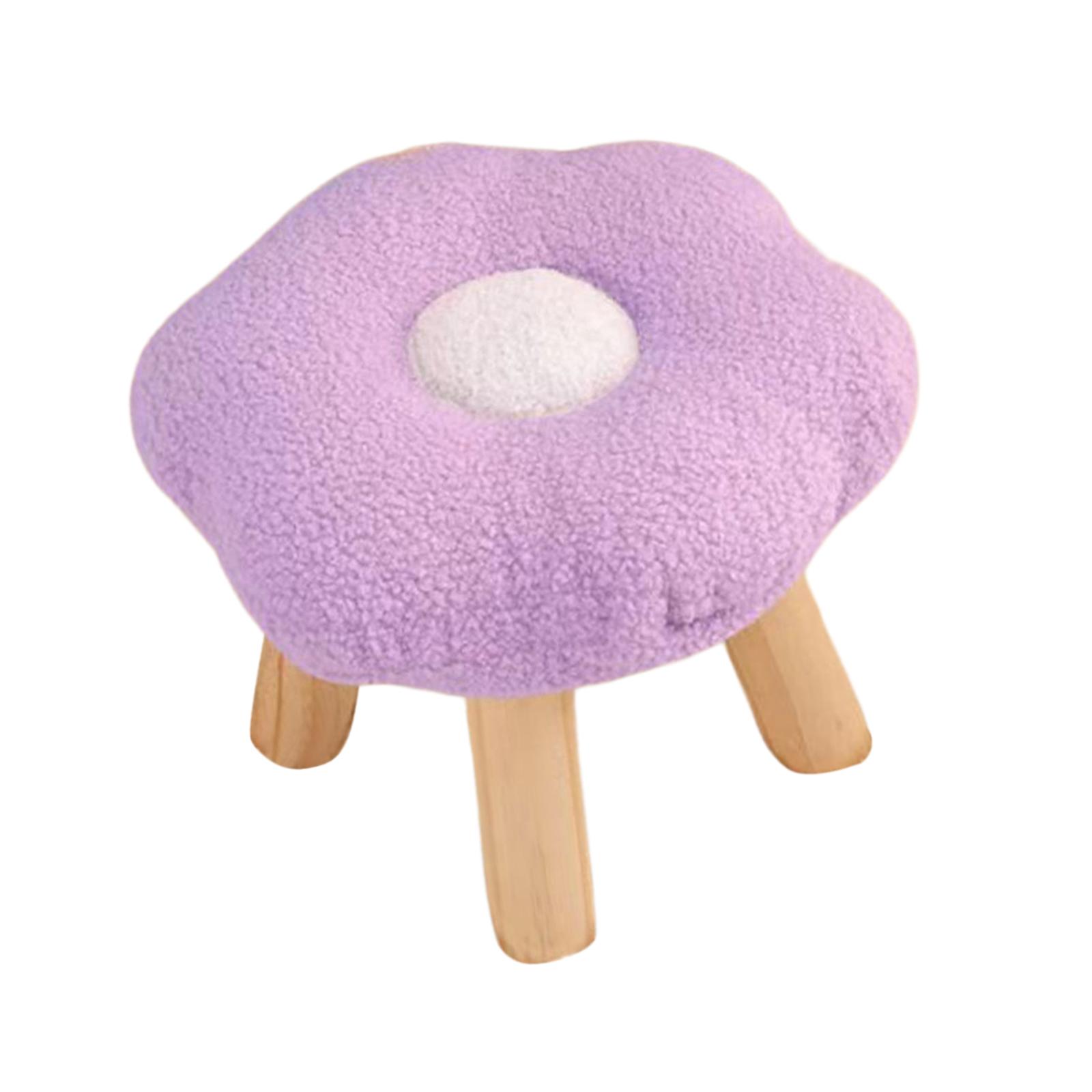 Flower Footstool Violet