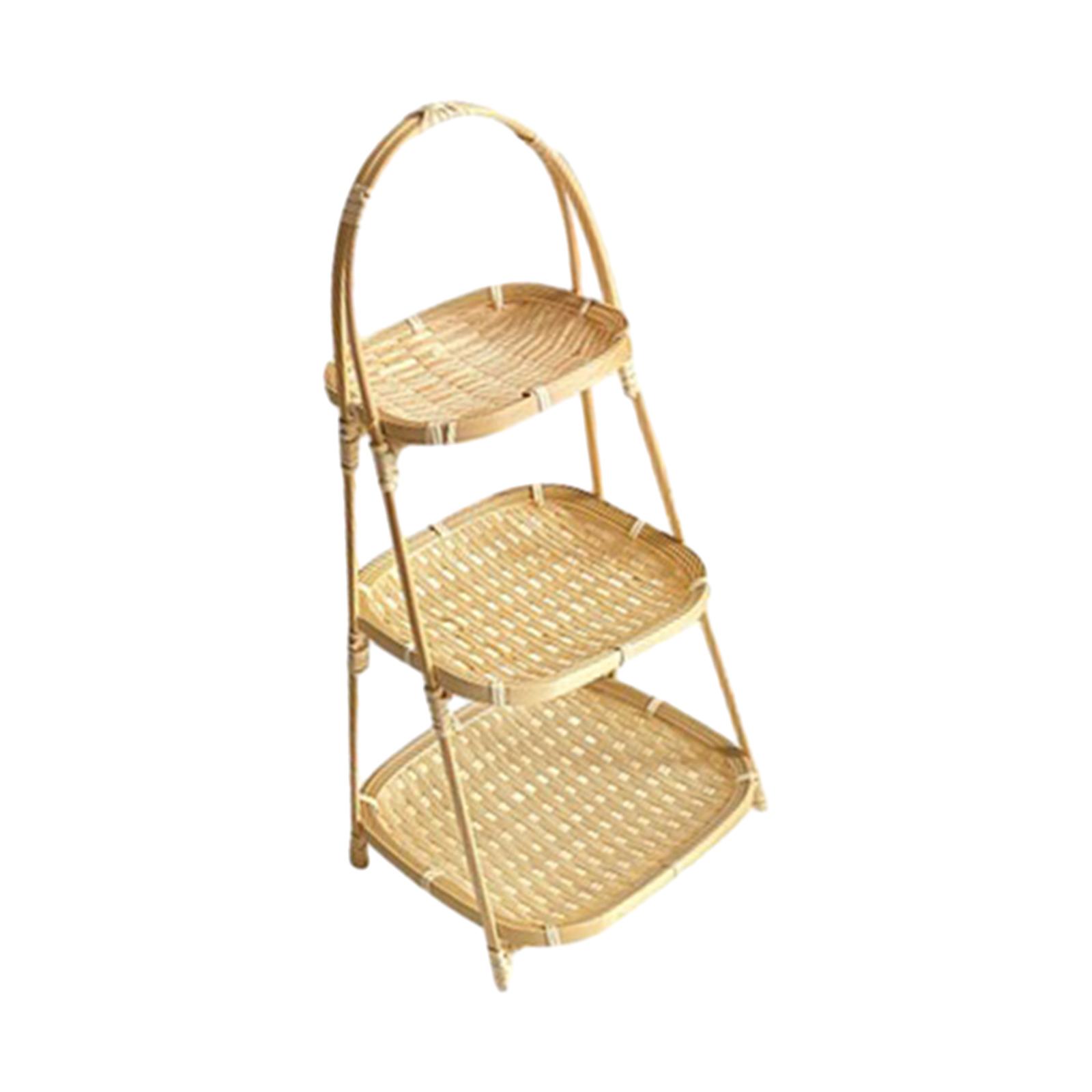 Bamboo Fruit Basket 3 Layers