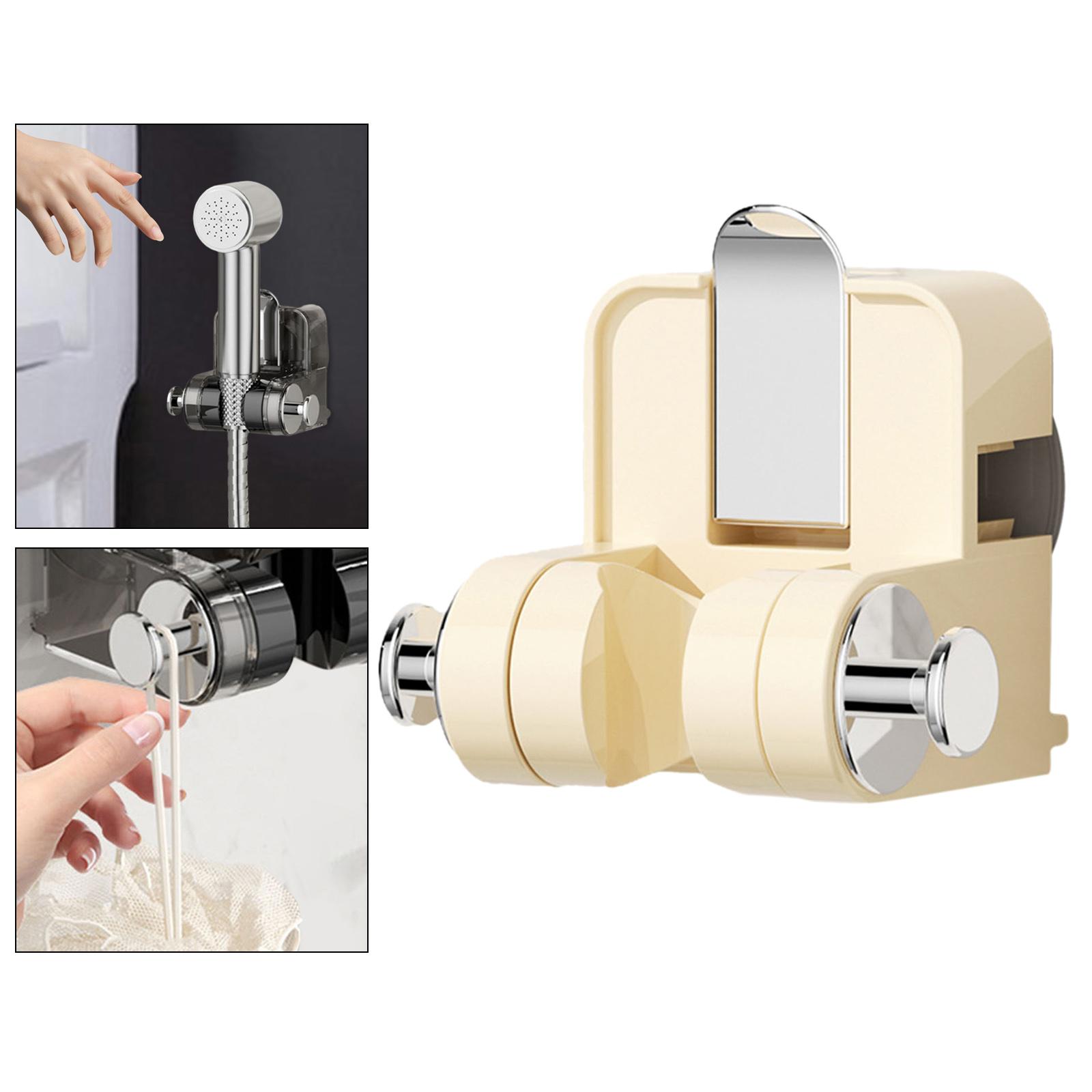 Shower Holder Multifunctional Shower Bracket for Bathroom Apartment Restroom Milk silver