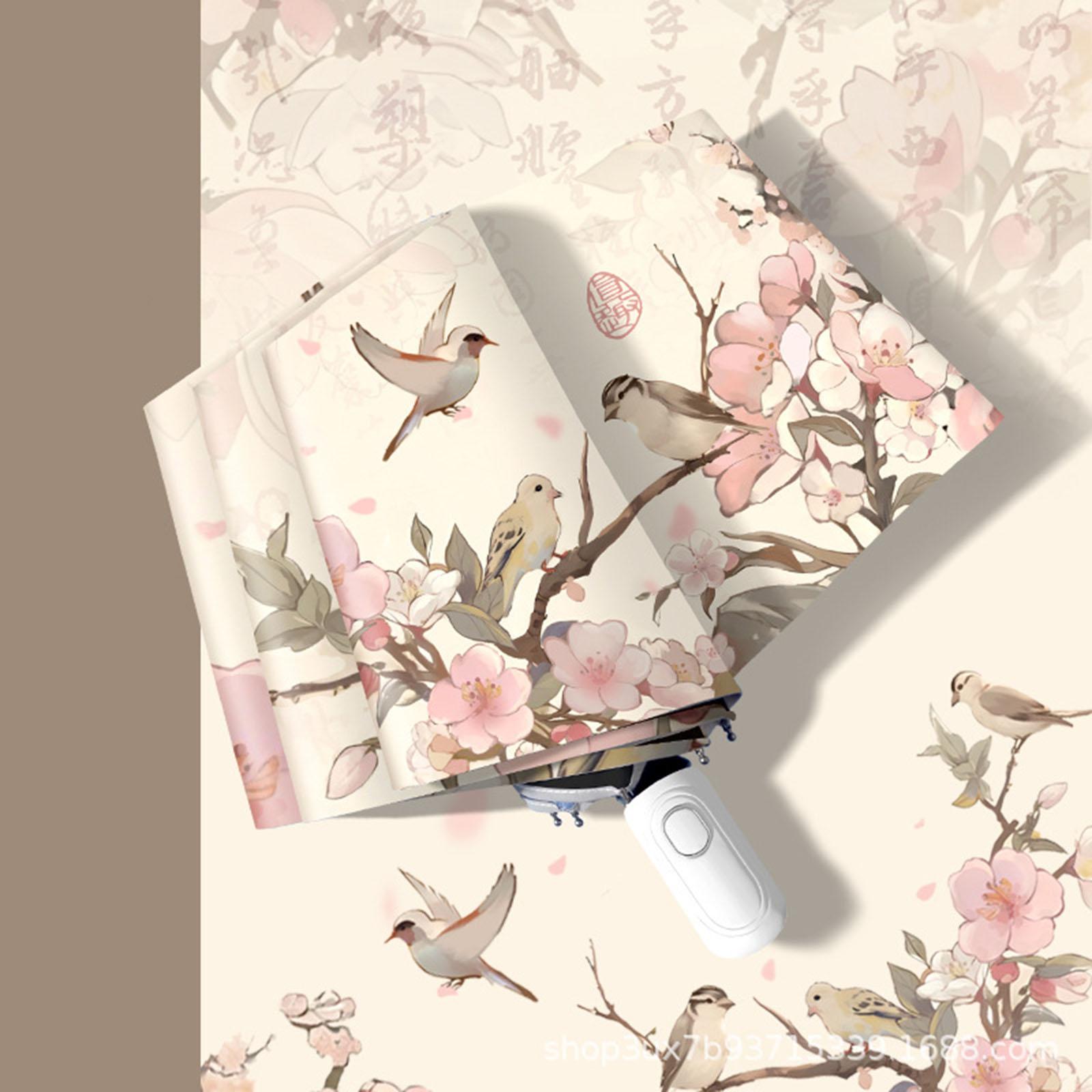 Sun Umbrella Automatic Lightweight Foldable Large Portable Sun Rain Umbrella