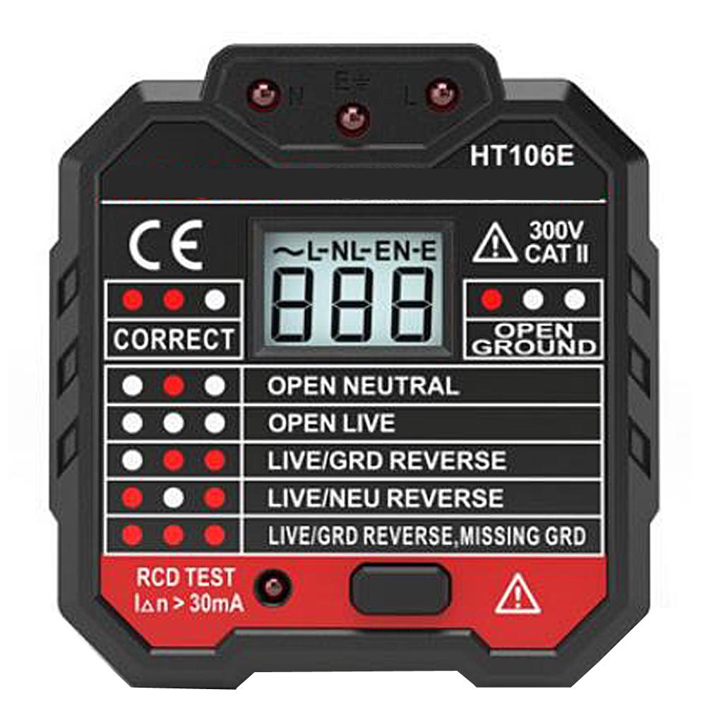 LCD Backlight Power Strom Tester Socket Board Meter Easy-carry HT106 E