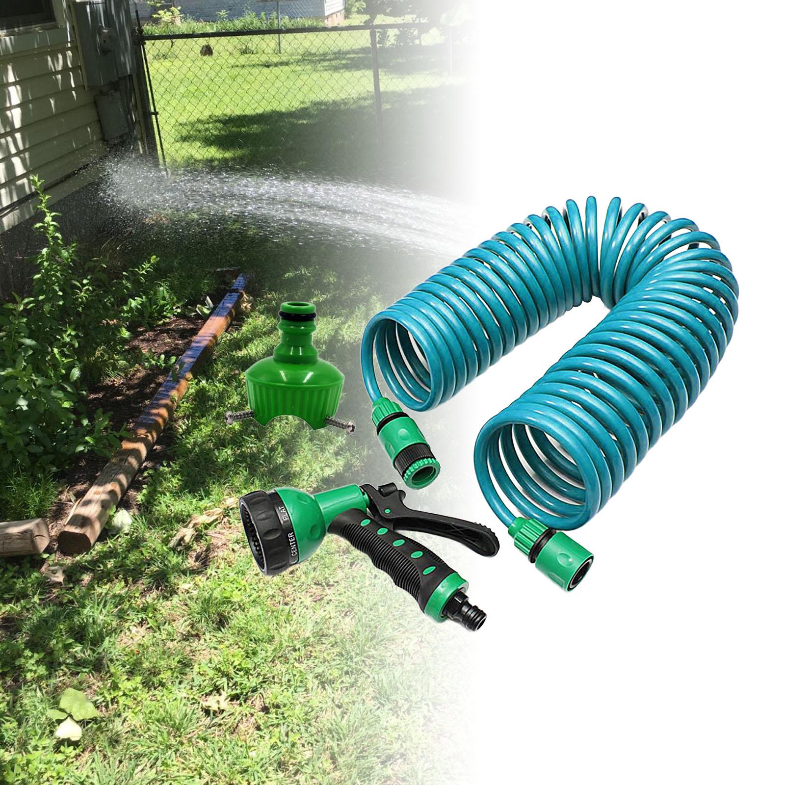 Garden Watering Hose Nozzle Portable for Lawn Fruit and Vegetable Irrigation 7.5M