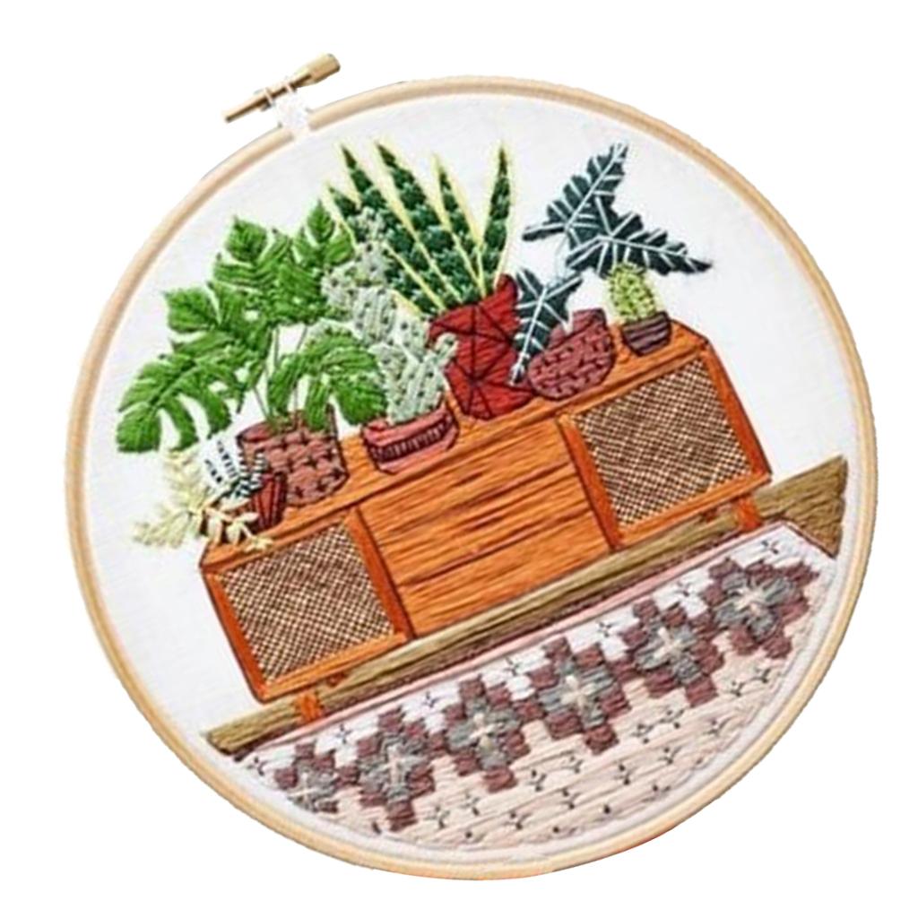 Weiniuniu Kreuzstich Set Abstrakte Schuhe - 11CT Vorgedruckt, 40x50cm Für Anfänger