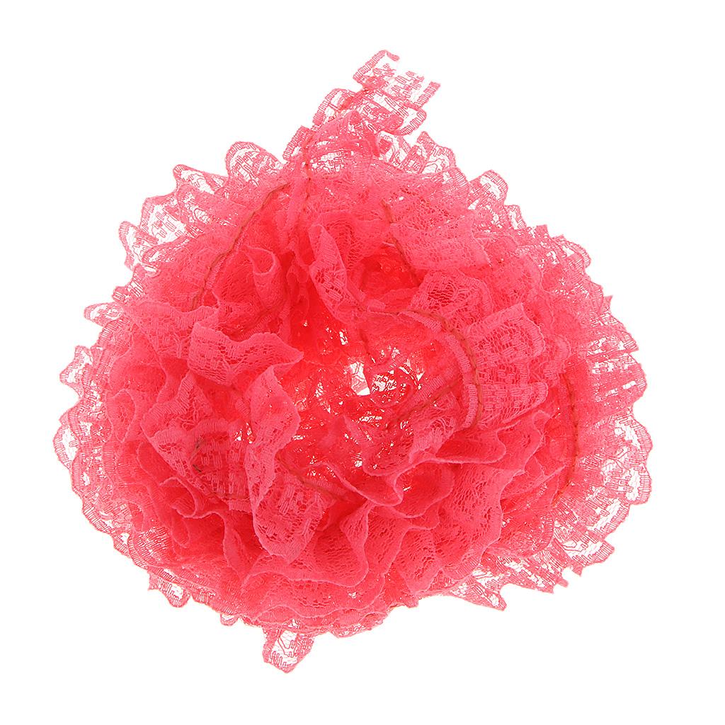 Ribbon Floral Elastic Lace Trim DIY Handcraft Accessories  Multi