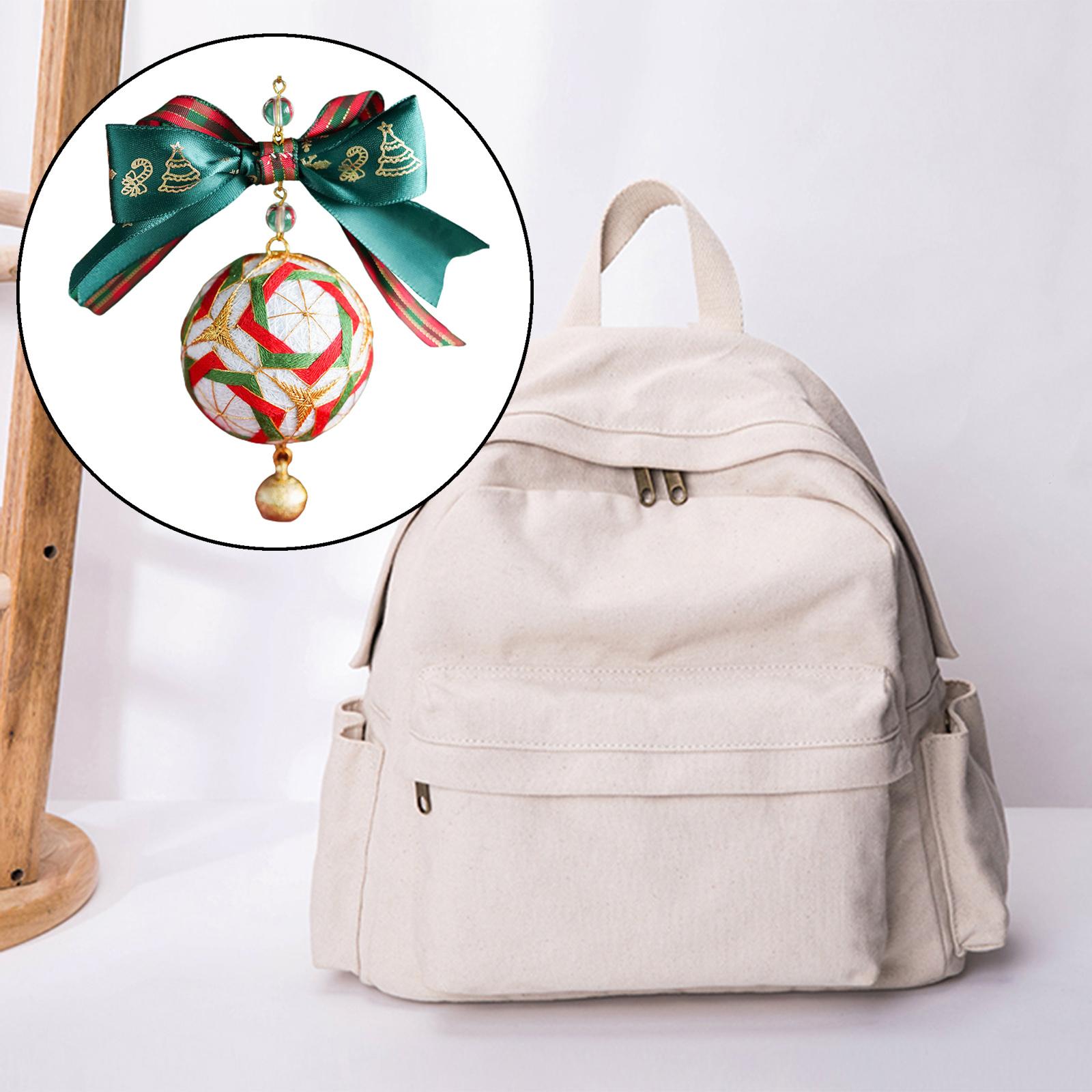 Temari Balls Handmade Floral Needles Threads Tools Christmas 2Pcs