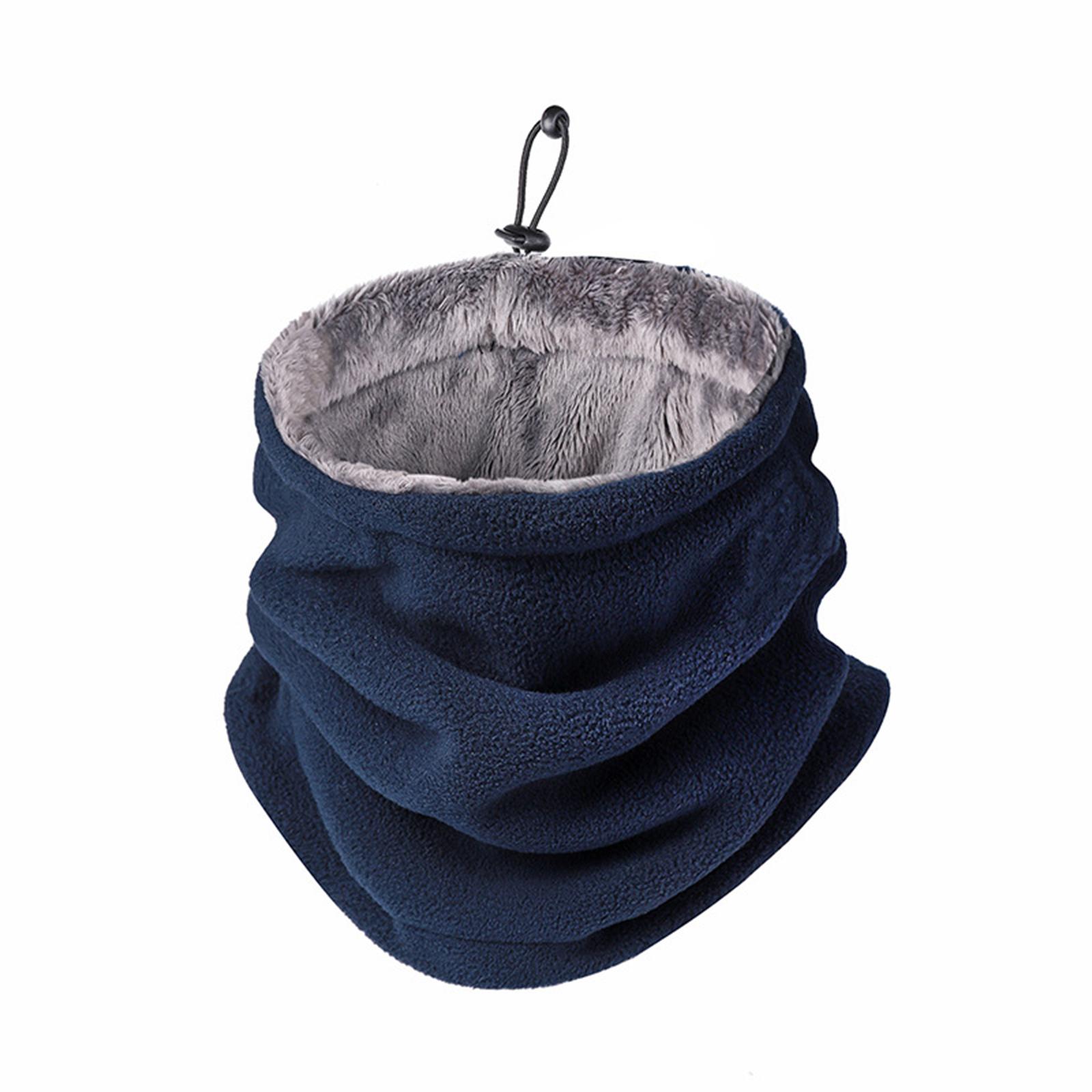 3xThermal Face Covering Mask Warmer Ski Tube Scarf Headwear Ear Cycling Blue