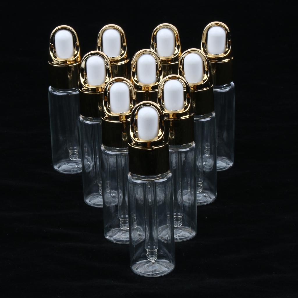 10 Pieces Empty Aromatherapy Essential Oils Eye Dropper Bottles 20ml Clear