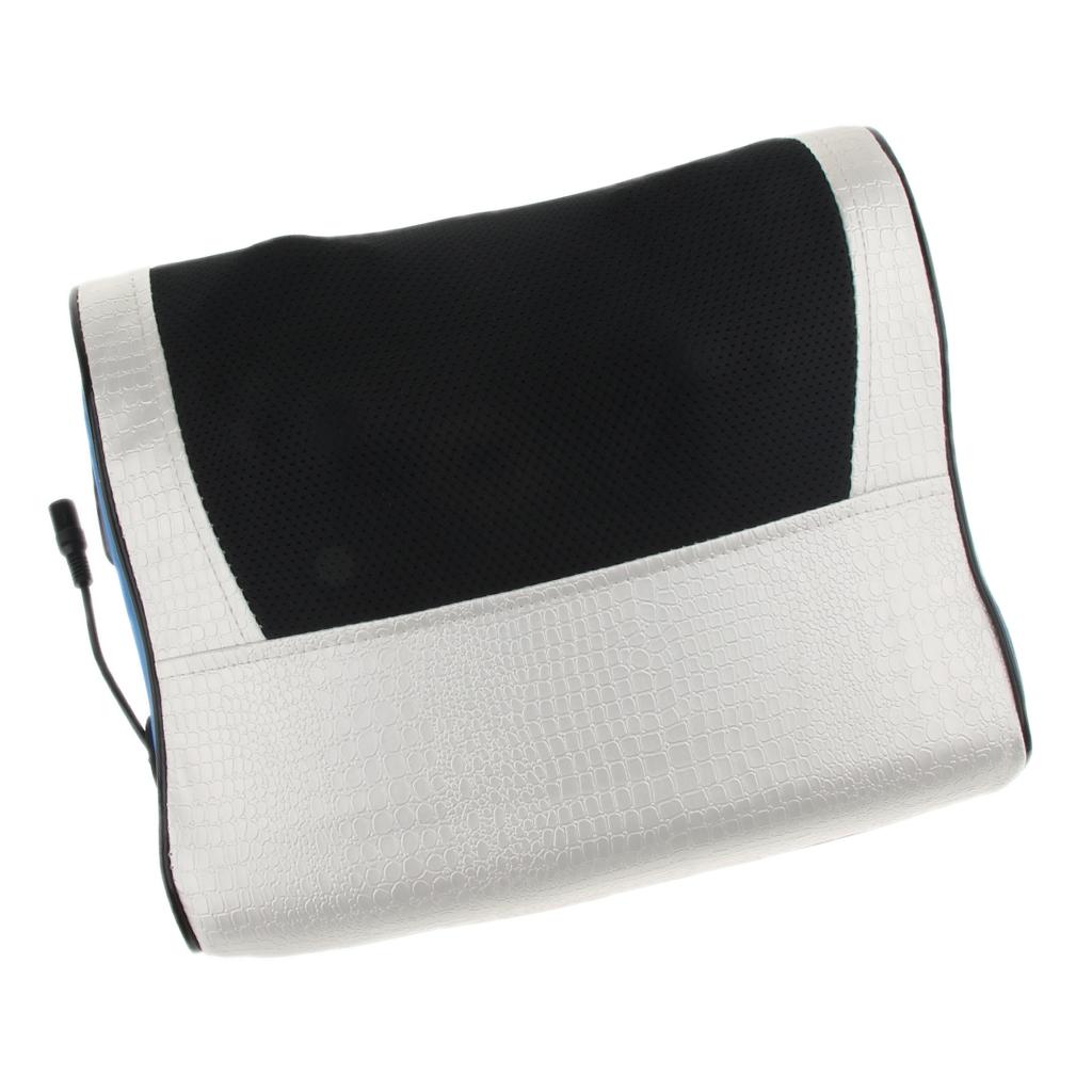 Electric Neck Massage Pillow Deep Tissue Kneading Heating Massager US Plug