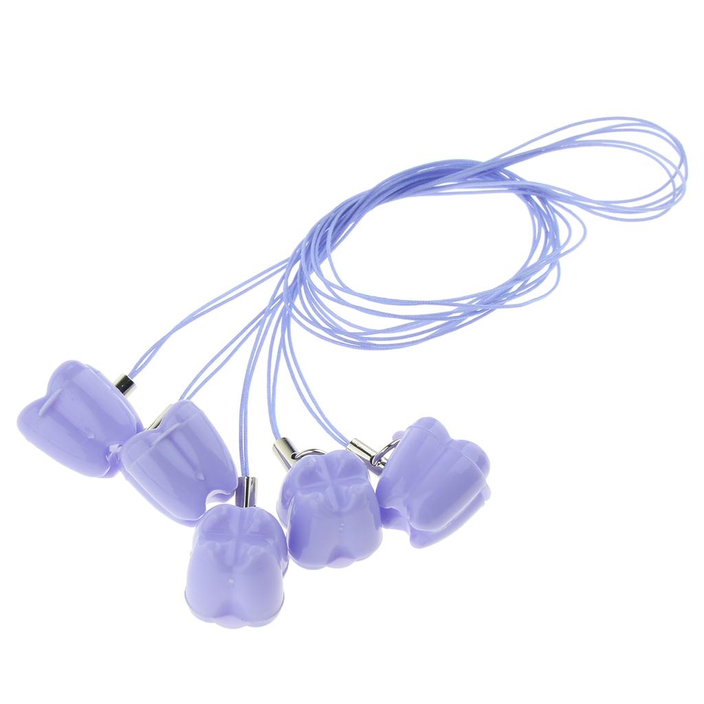 5 Pieces Children Baby Tooth Saver Box with String Gift Keepsake Purple