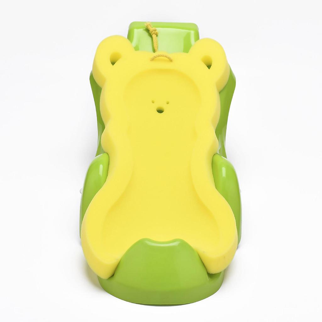 Baby Bath Sponge Infant Bath Cushion Comfy and Skid Proof Bathing Mat Yellow