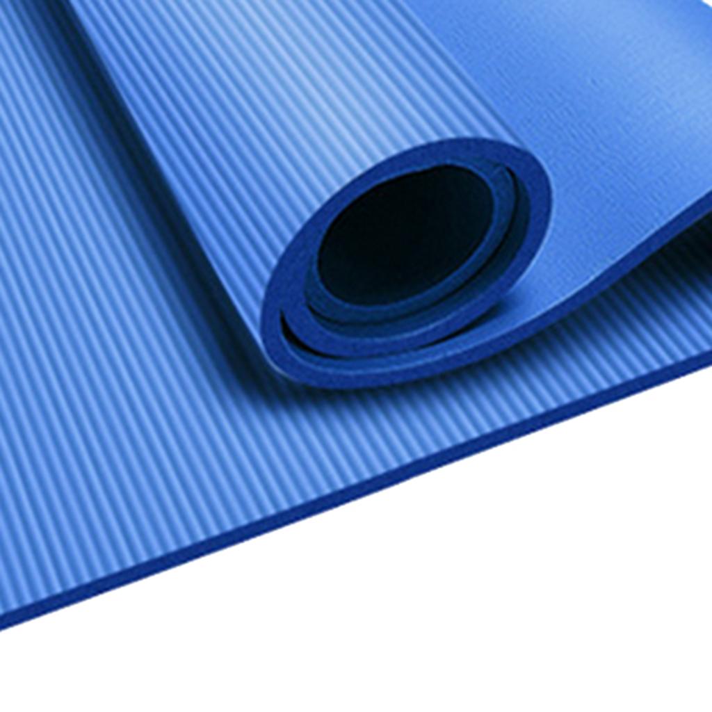 Yoga Pilates Mat Fitness Exercise Dance Women Men Home Cushion Pad Blue