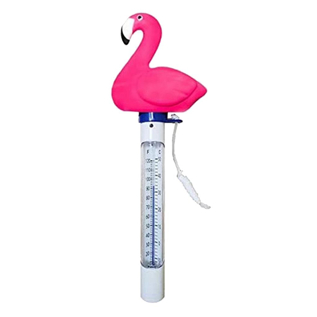 Cartoon Cute Floating Swimming Spa Pool Pond Thermometer  flamingo