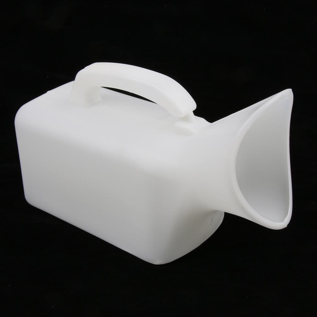 Handheld Portable Mobile Urinal Toilet Bottle  Women use white 1000ml