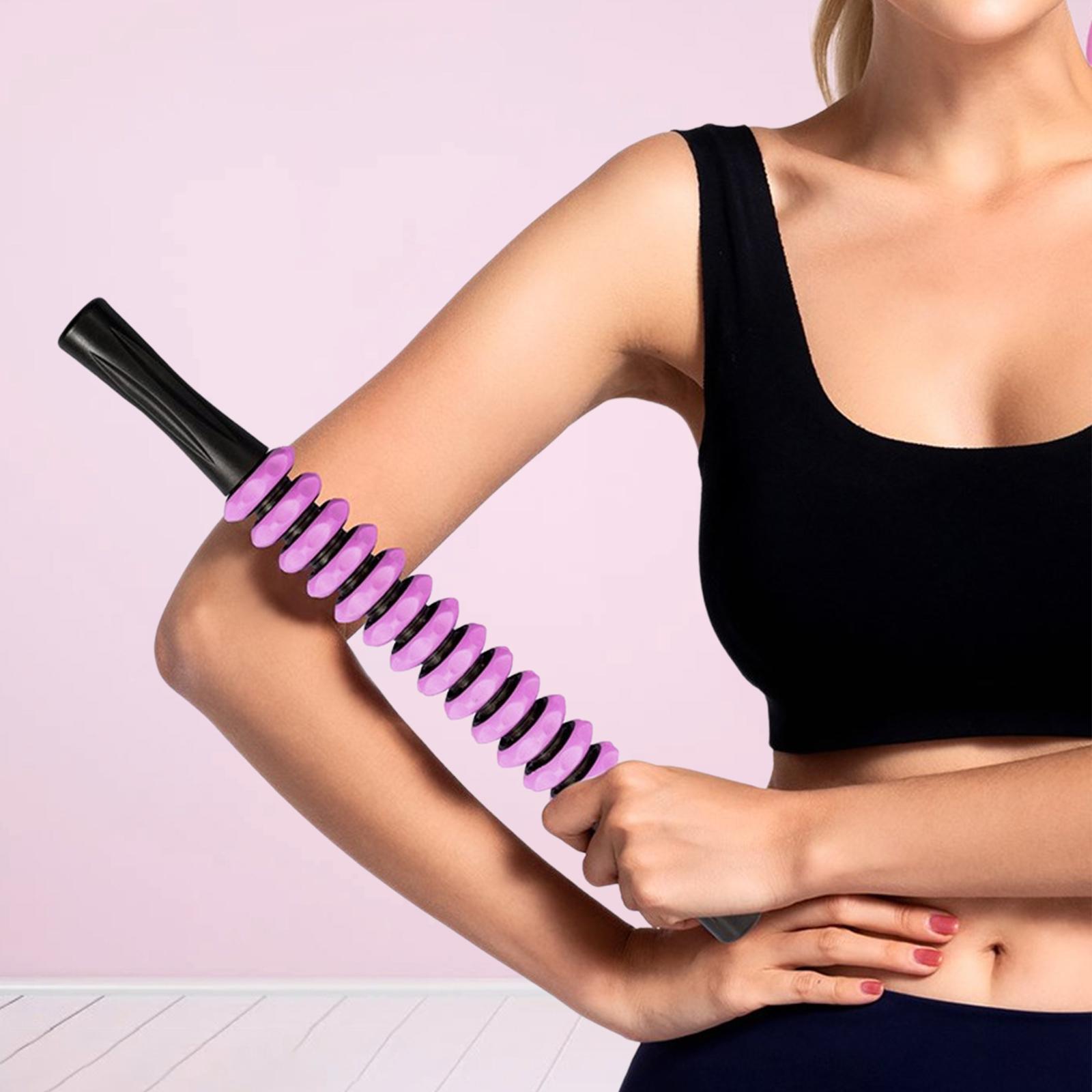 Body Massager Portable Comfortable Trainer Roller Stick for Home Yoga Travel violet