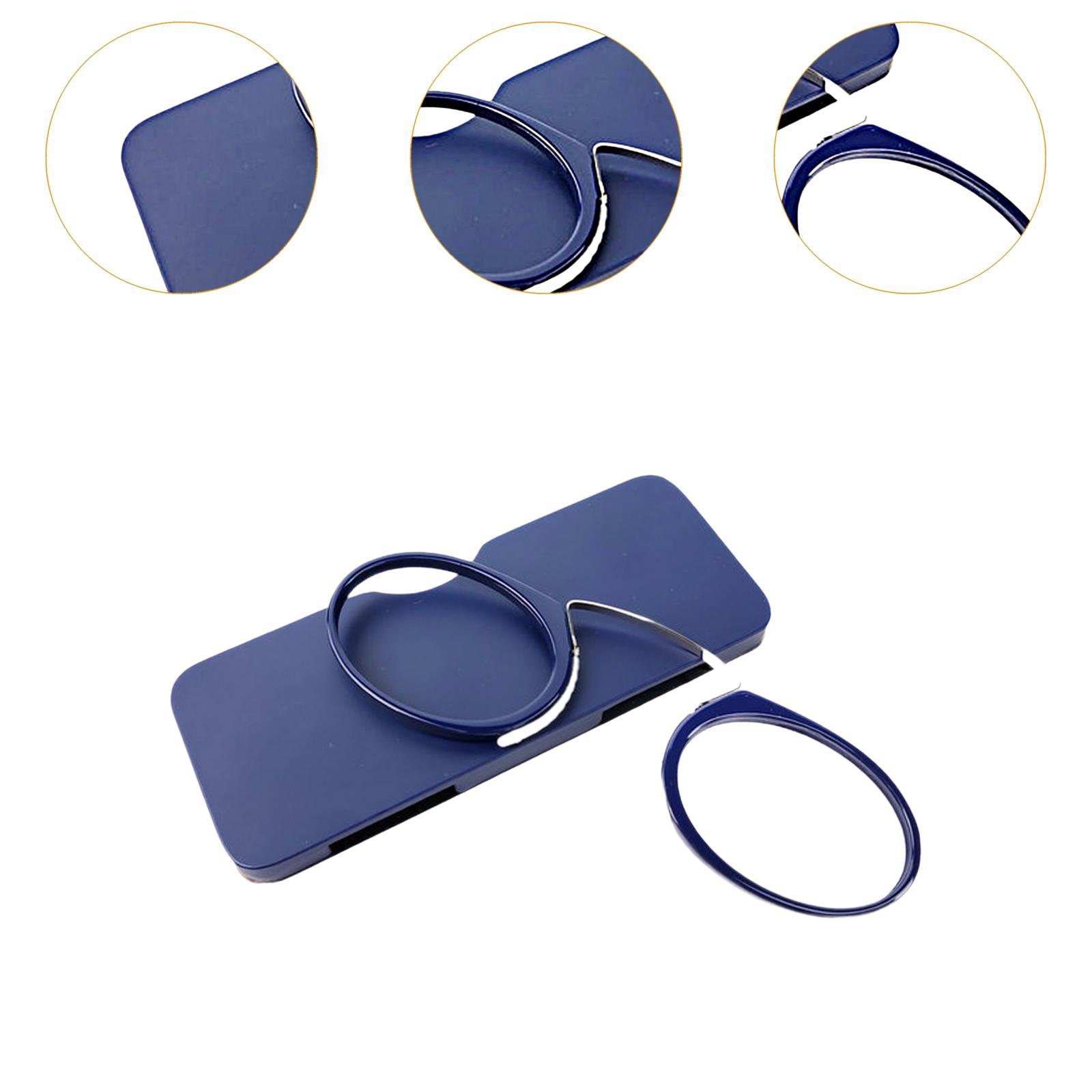 Mini Armless Reading Glasses Stylish Nose Clip Reading Glasses for Traveling