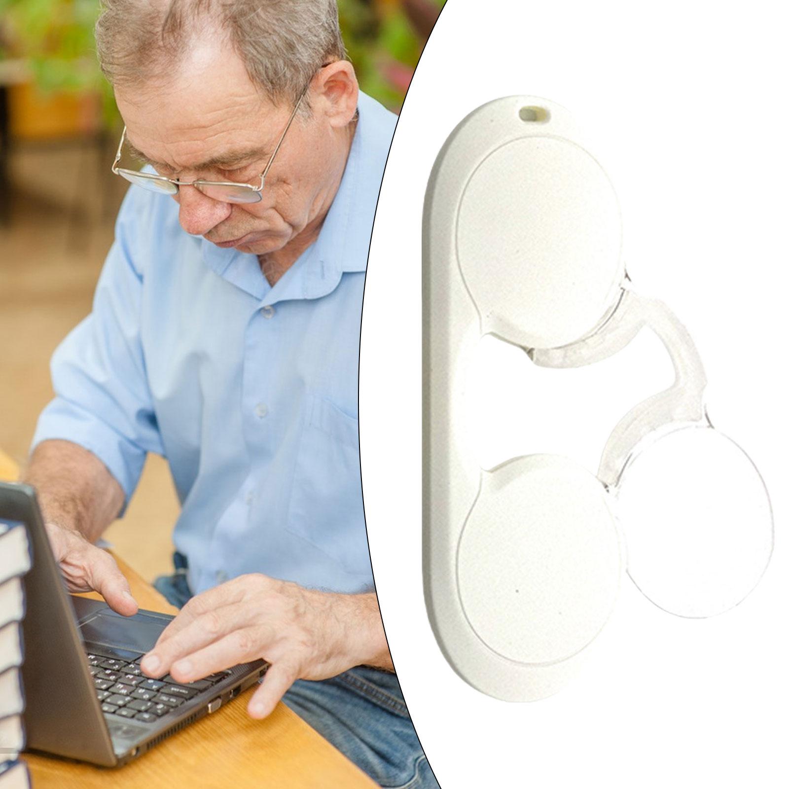 Nose Clip on Reader Thin Mini Armless Reading Glasses