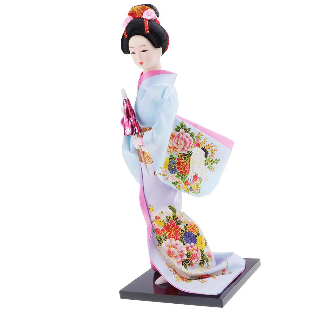 Japanese Kimono Ladies Dolls Ornaments Humanoid Furnishings Dolls Craft #5 