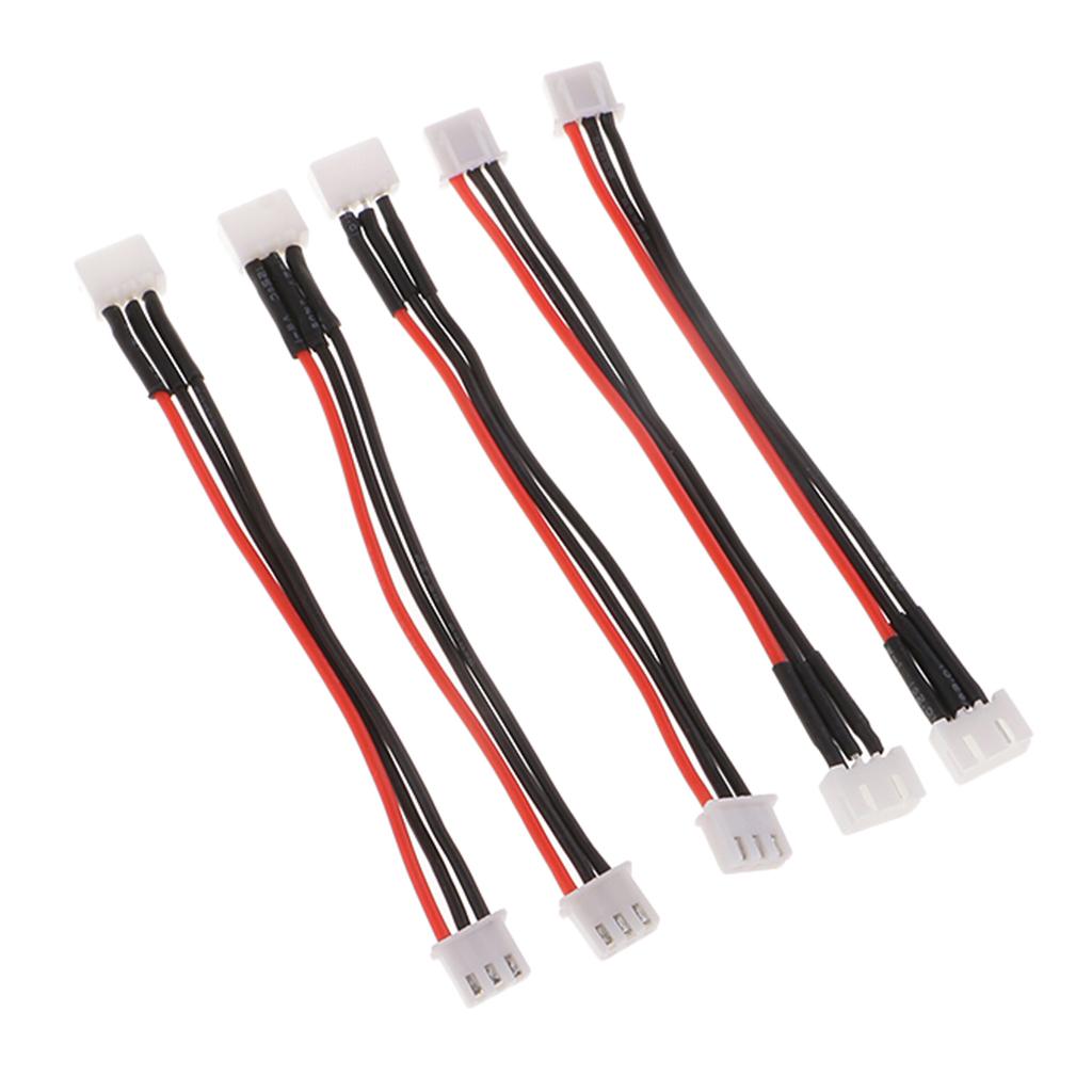 5 Stück Silikon 22AWG JSTXH Balance Adapter Kabel 2S 3S 4S 5S 6S für