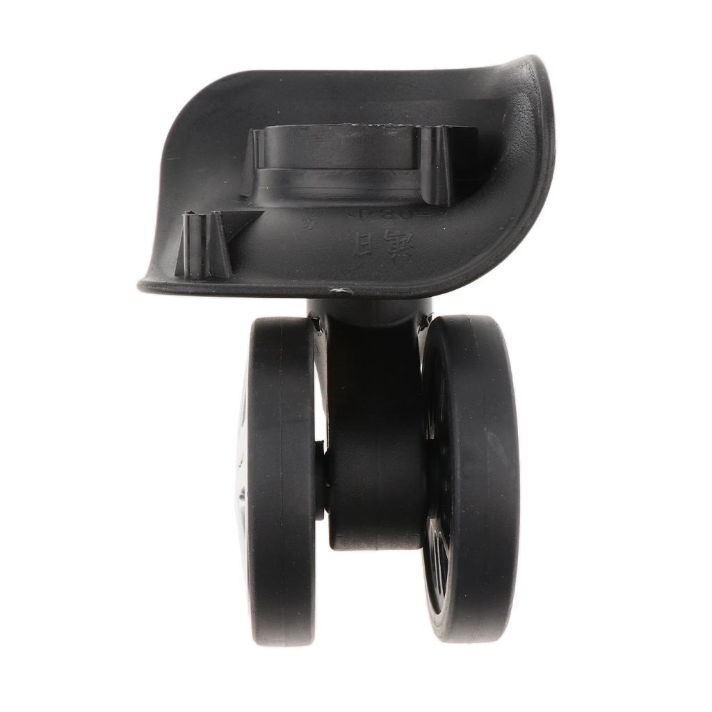 2x1 Pair Mi Shaped Silent Swivel Suitcase Luggage Wheels Replacement Casters